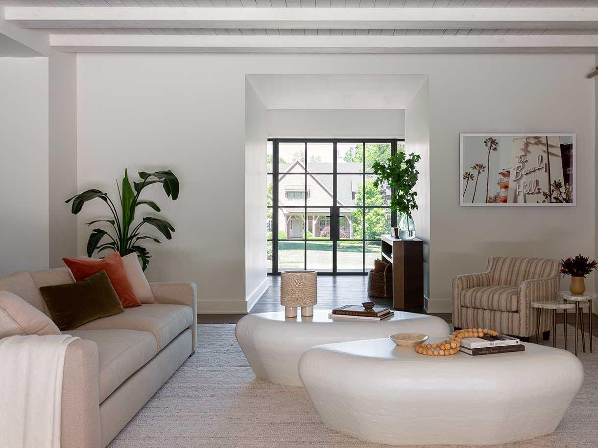 Universal Furniture Erinn V. x Universal Piedra Hexagon White Dove Cocktail Table