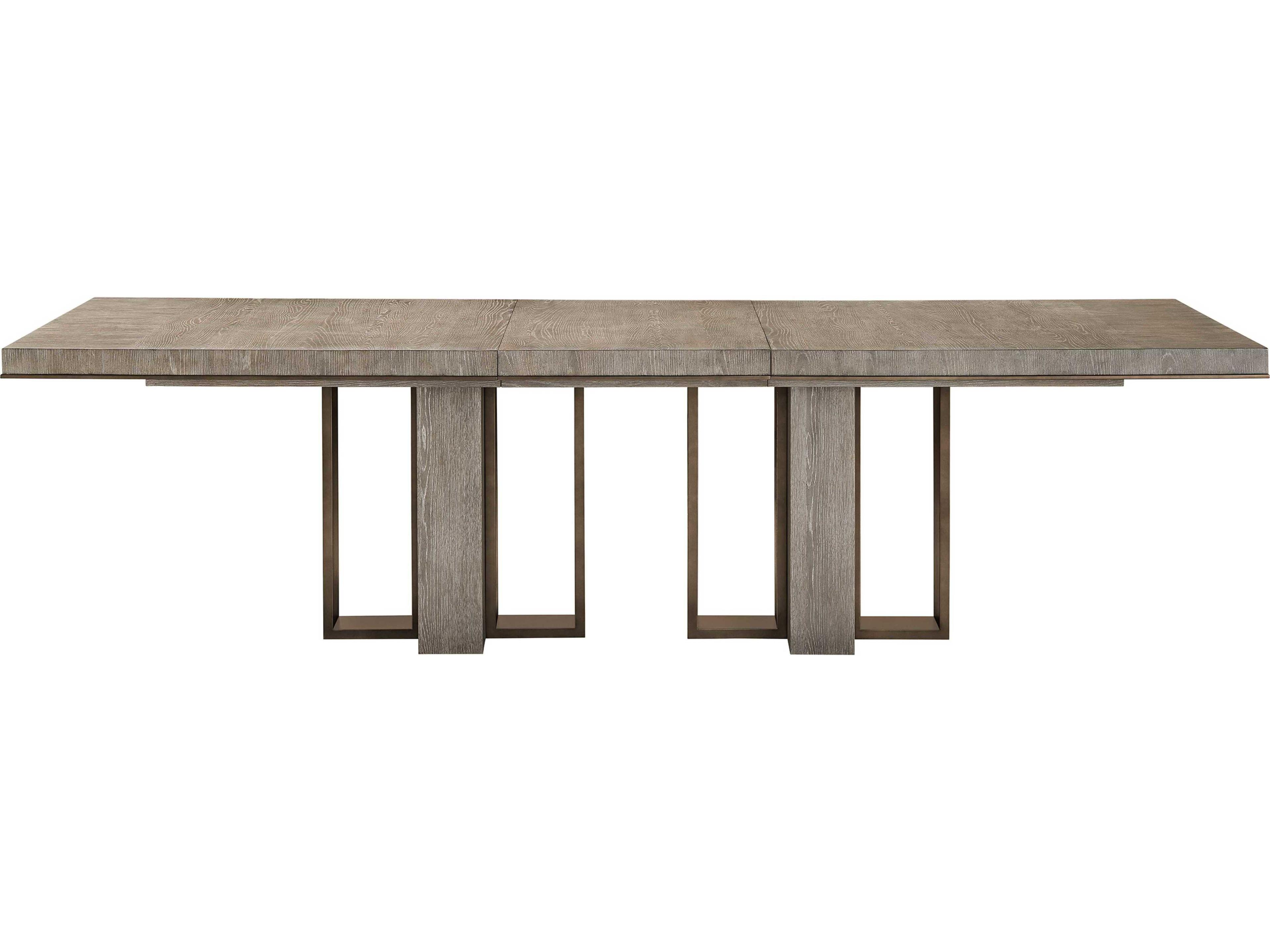 Universal Furniture Erinn V. Universal Del Monte Rectangular Wood Weathered Oak Dining Table