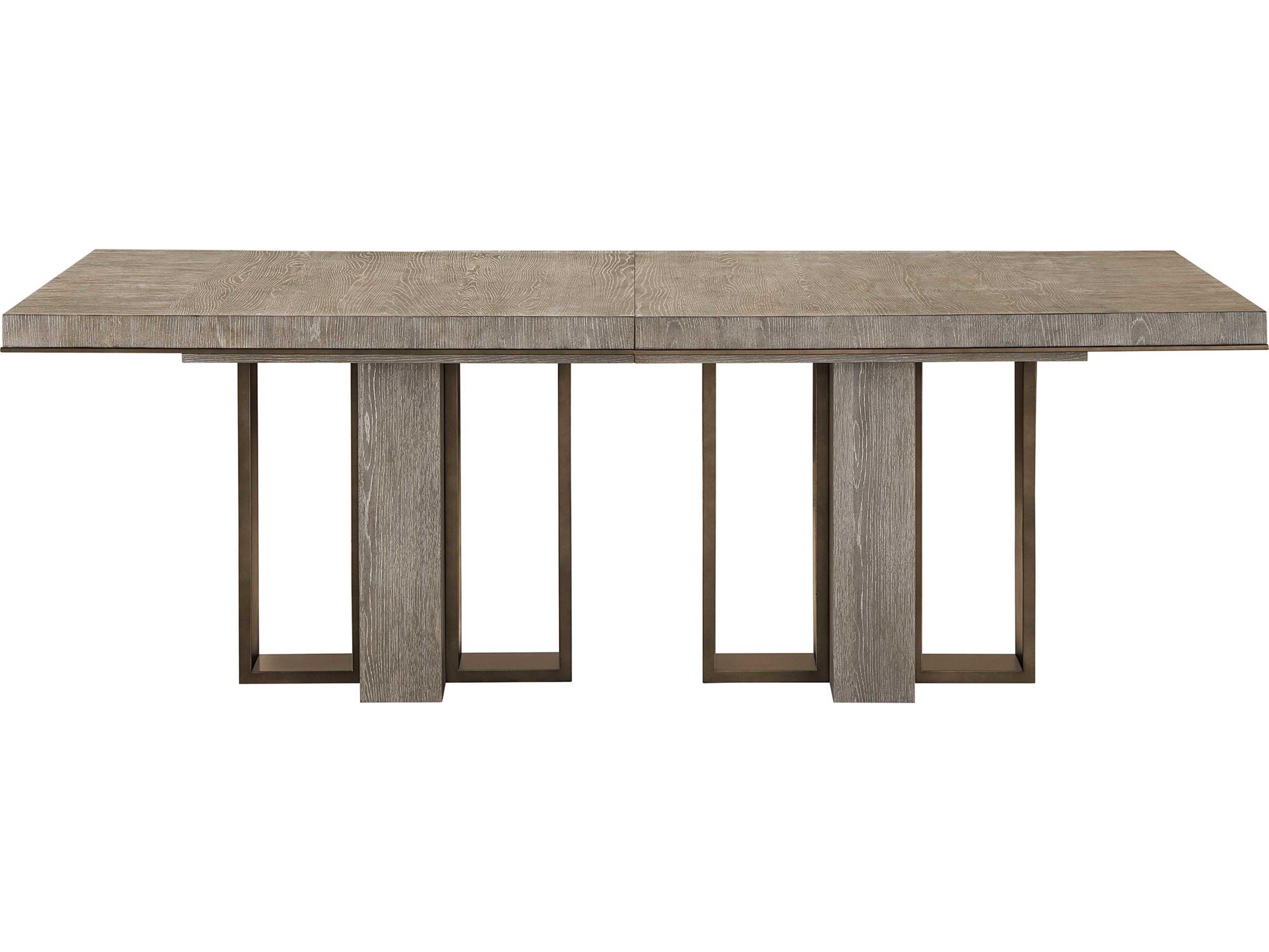 Universal Furniture Erinn V. Universal Del Monte Rectangular Wood Weathered Oak Dining Table