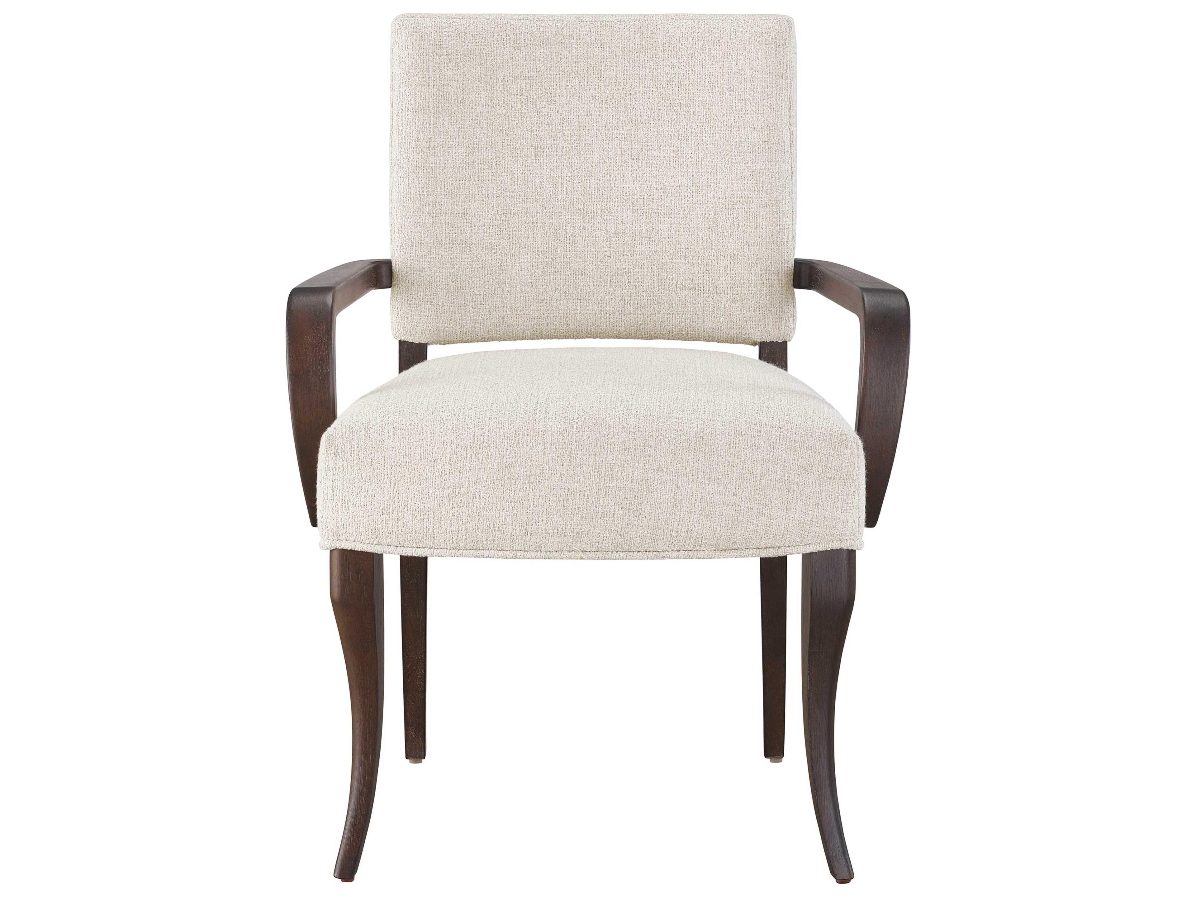 Universal Furniture Erinn V. x Universal Arcata White Upholstered Arm Dining Chair