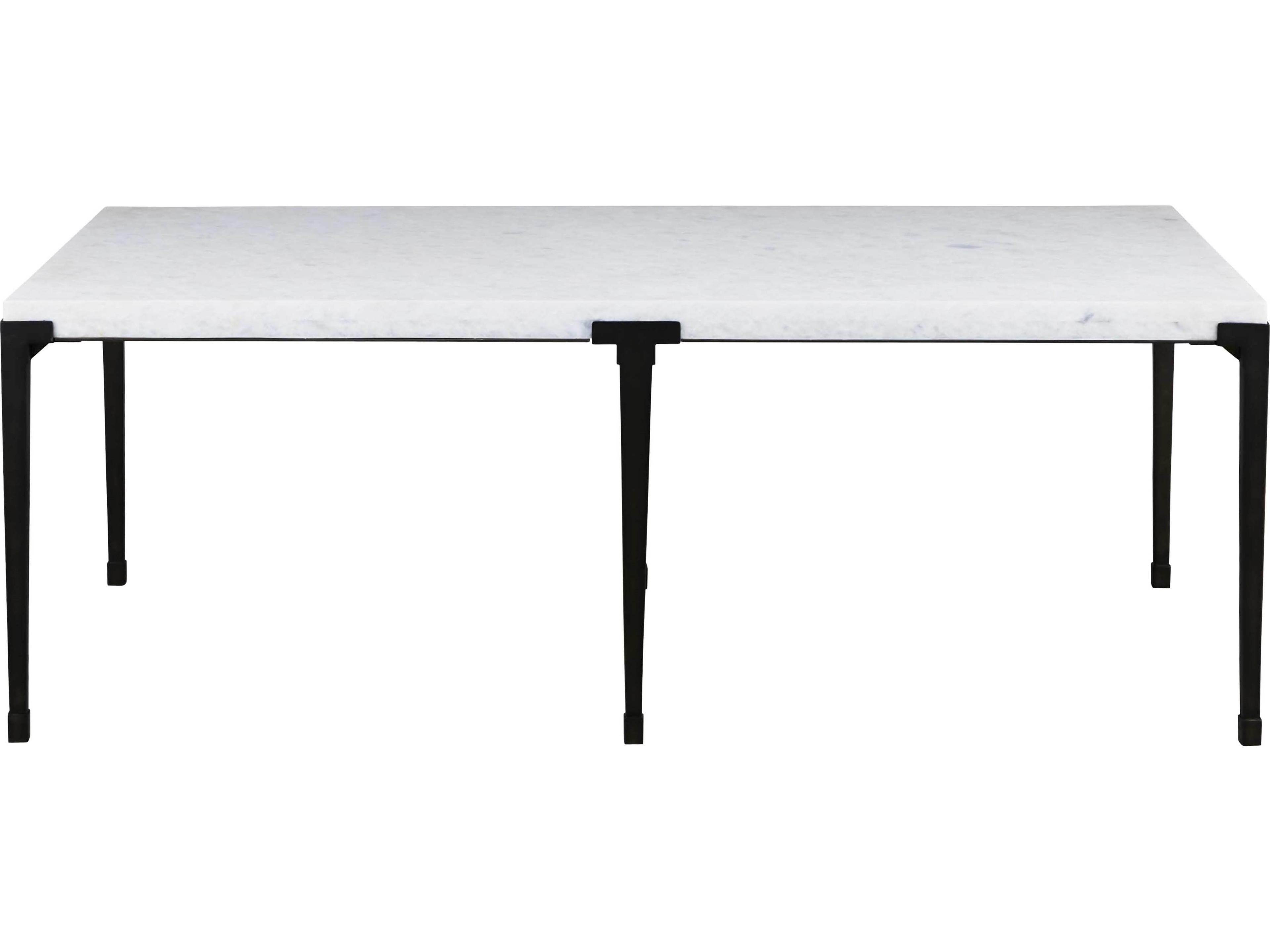 Universal Furniture Coalesce Floyd Rectangular Marble Soft Matte Black Cocktail Table