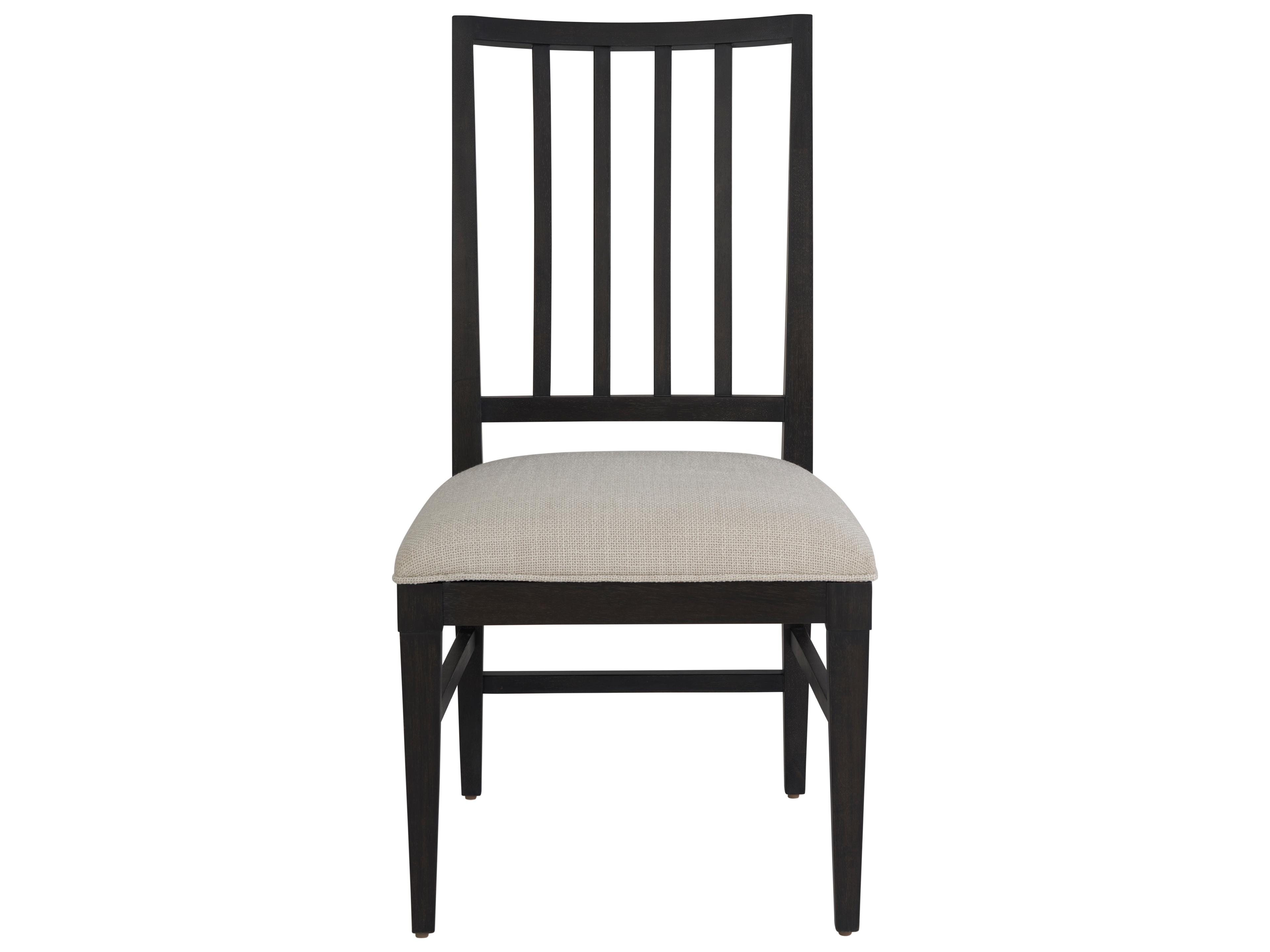 Universal Furniture Coalesce Fabric Oak Wood Gray Upholstered Side Dining Chair