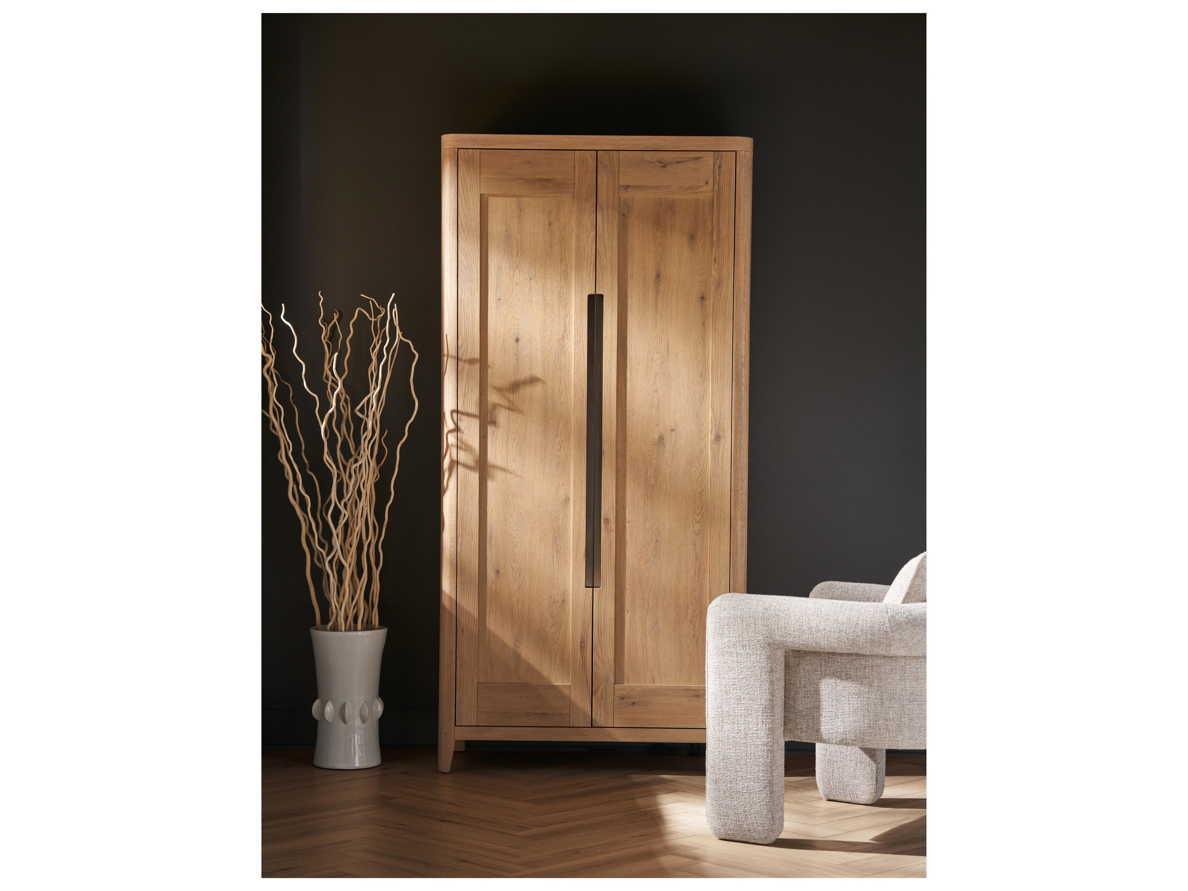 Universal Furniture Modern Organic Natural Oak Walker Wardrobe