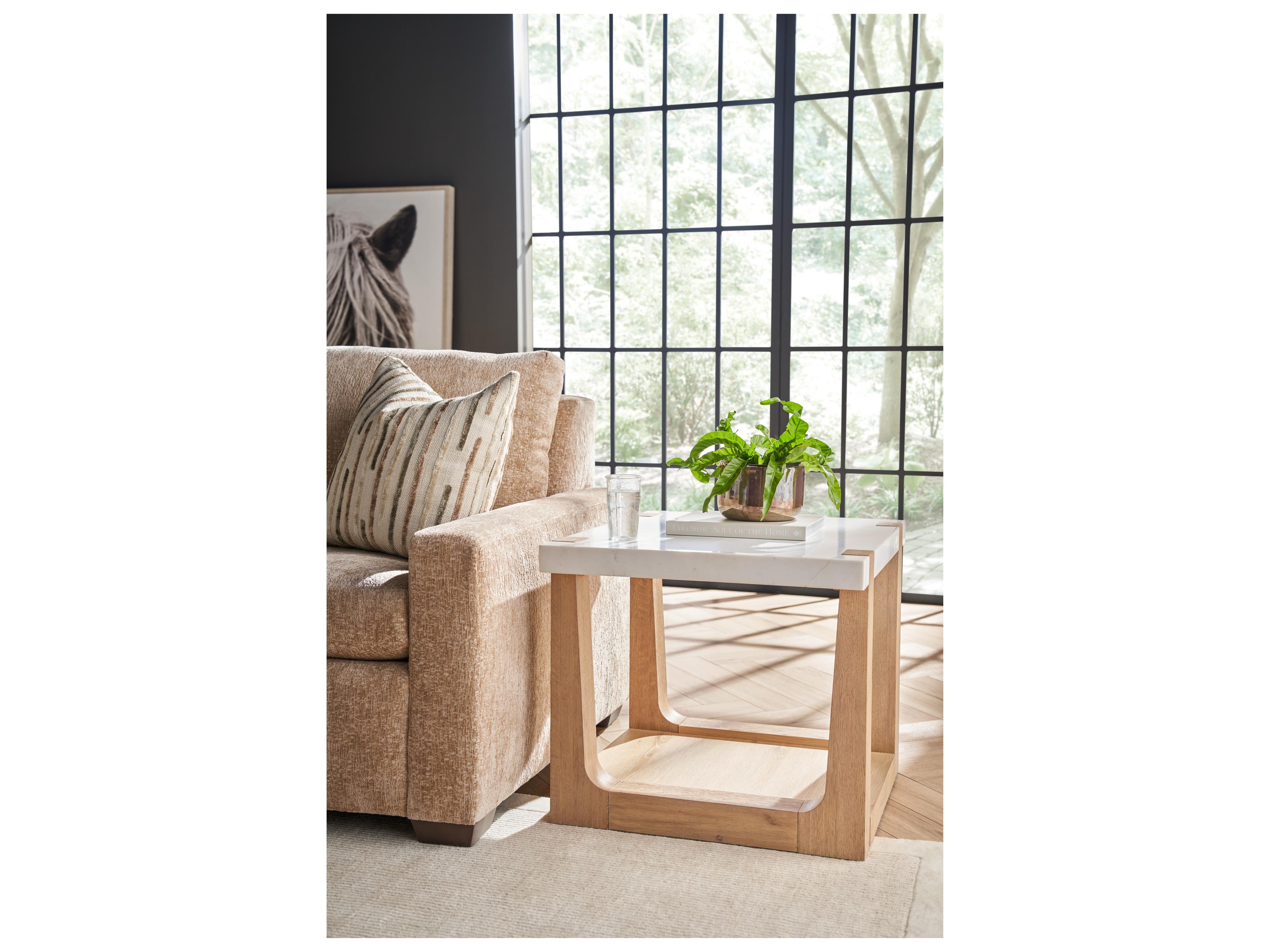 Universal Furniture Modern Organic Natural Oak Ellis End Table