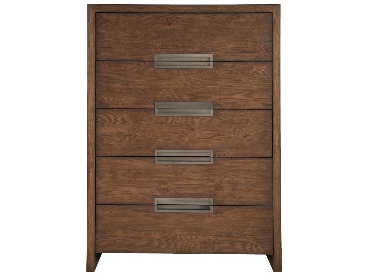 Universal Furniture Modern Medium Brown Oak Atlas Drawer Chest