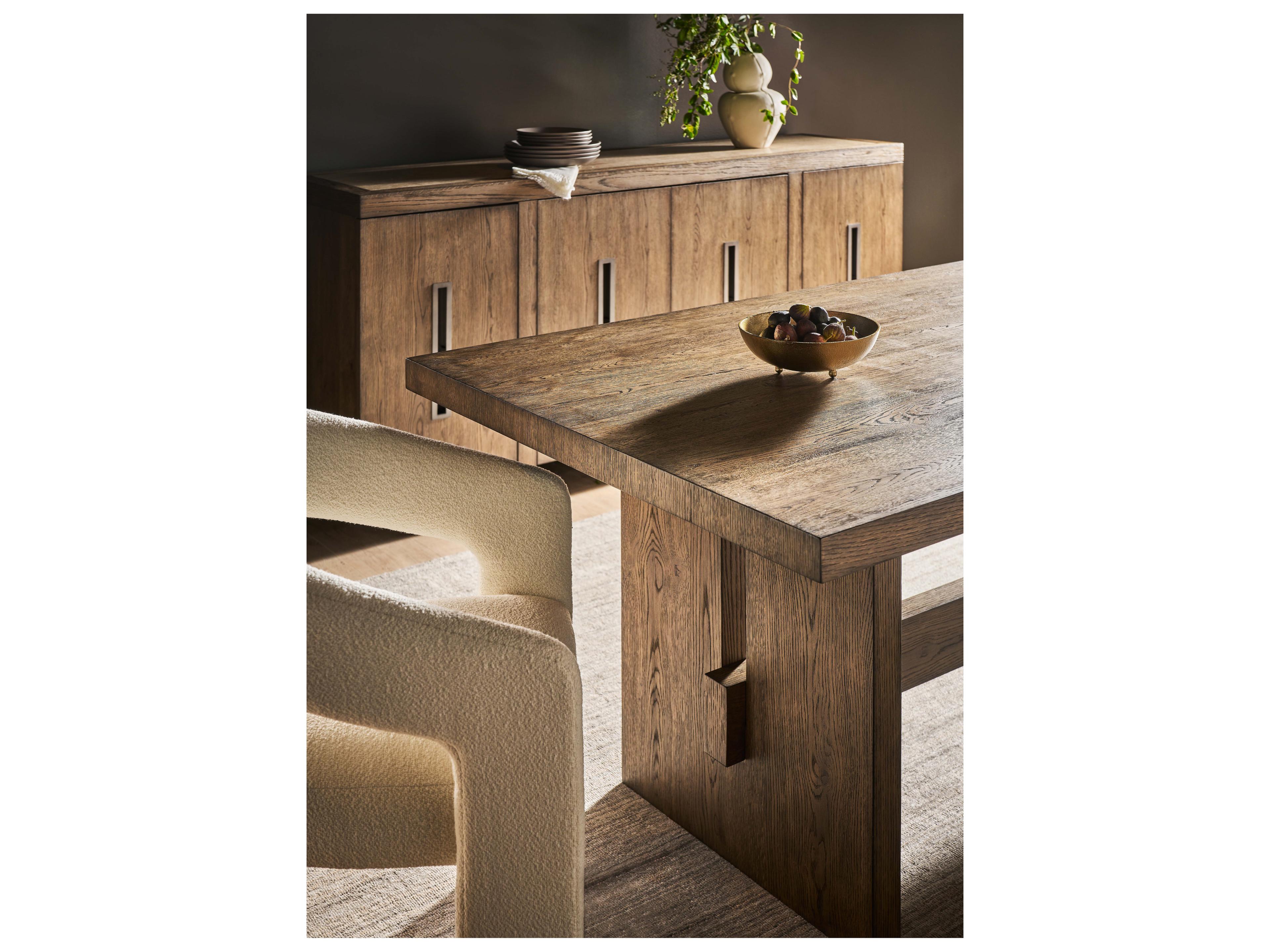 Universal Furniture Modern Medium Brown Oak Eden Dining Table