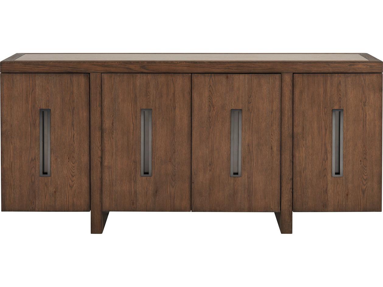 Universal Furniture Modern Medium Brown Oak 78" Veda Credenza