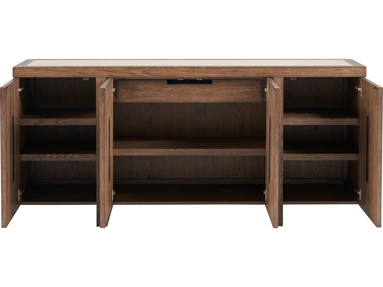 Universal Furniture Modern Medium Brown Oak 78" Veda Credenza