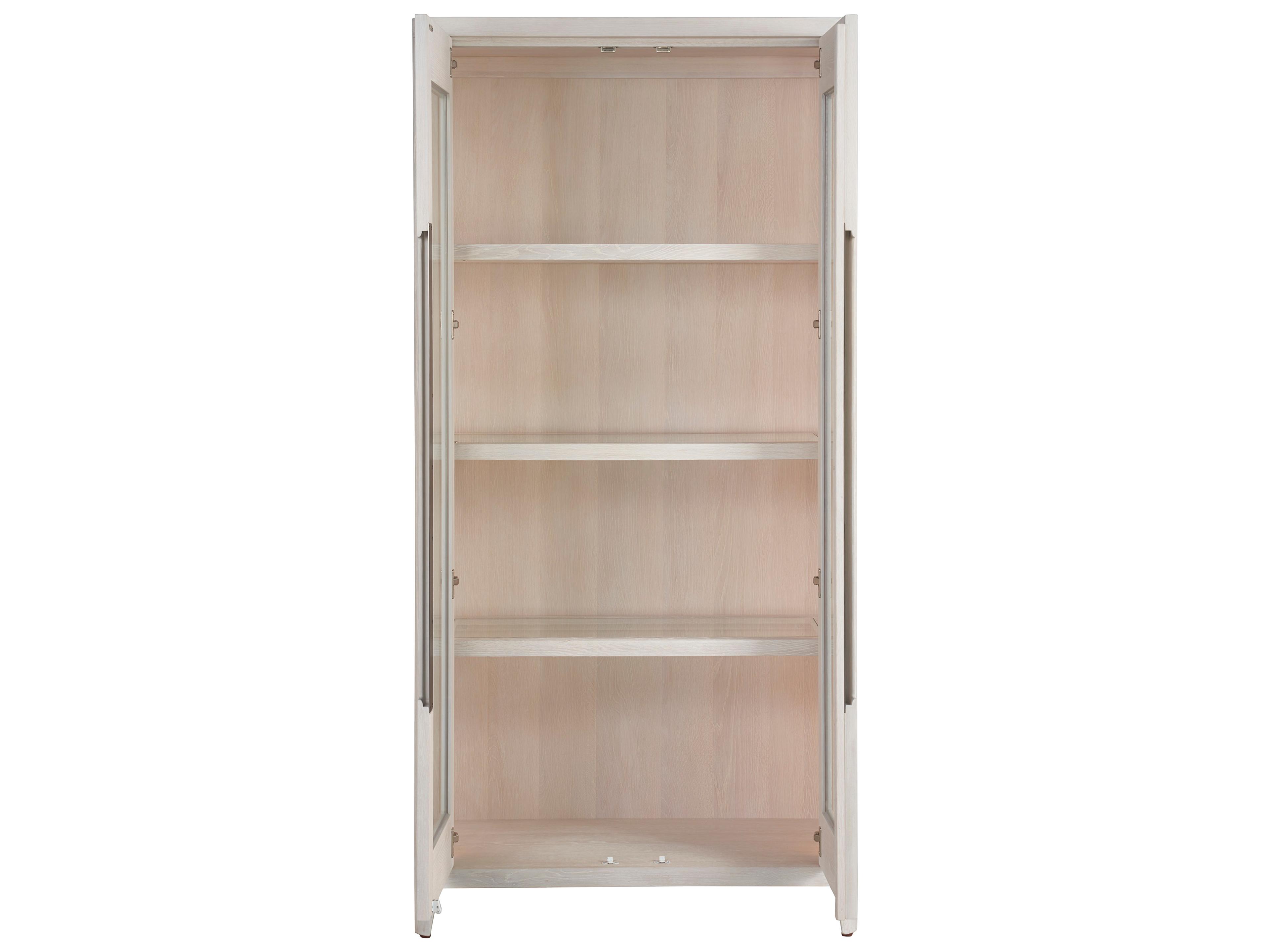 Universal Furniture Modern White Oak Zella Display Cabinet