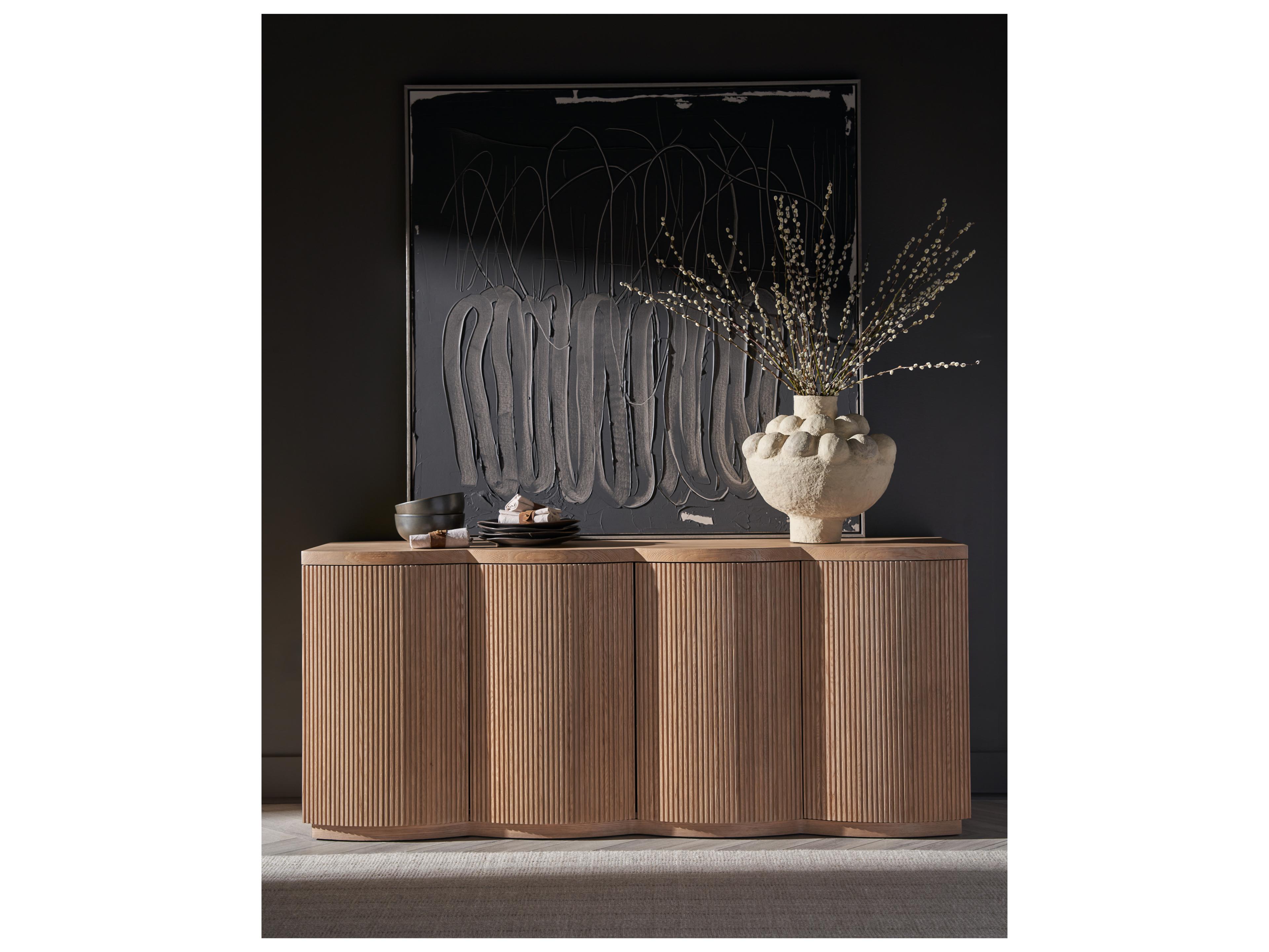 Universal Furniture Modern Natural Oak 74" Lumi Credenza