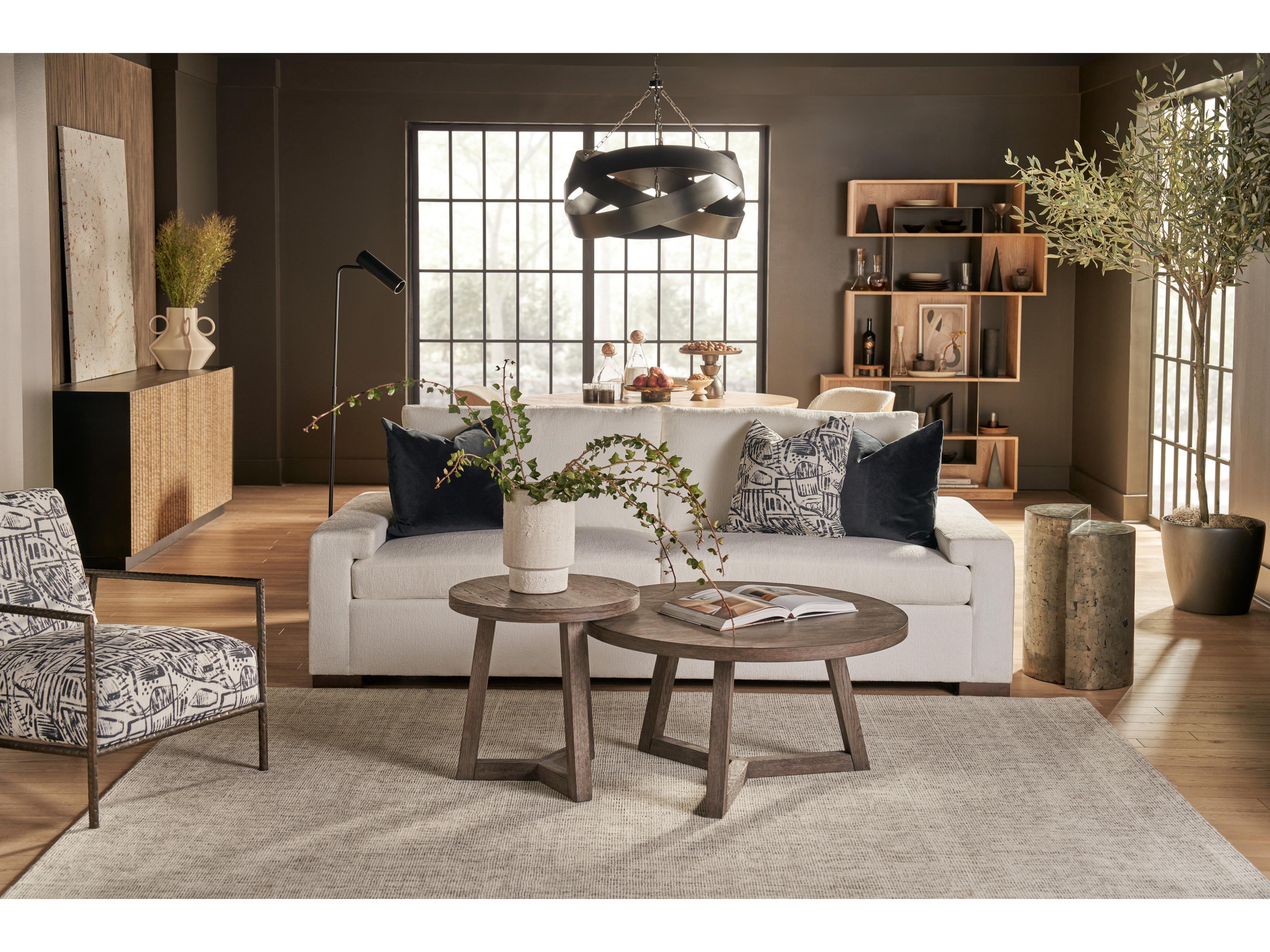 Universal Furniture Modern Washed Charcoal Muse Bunching Table Large