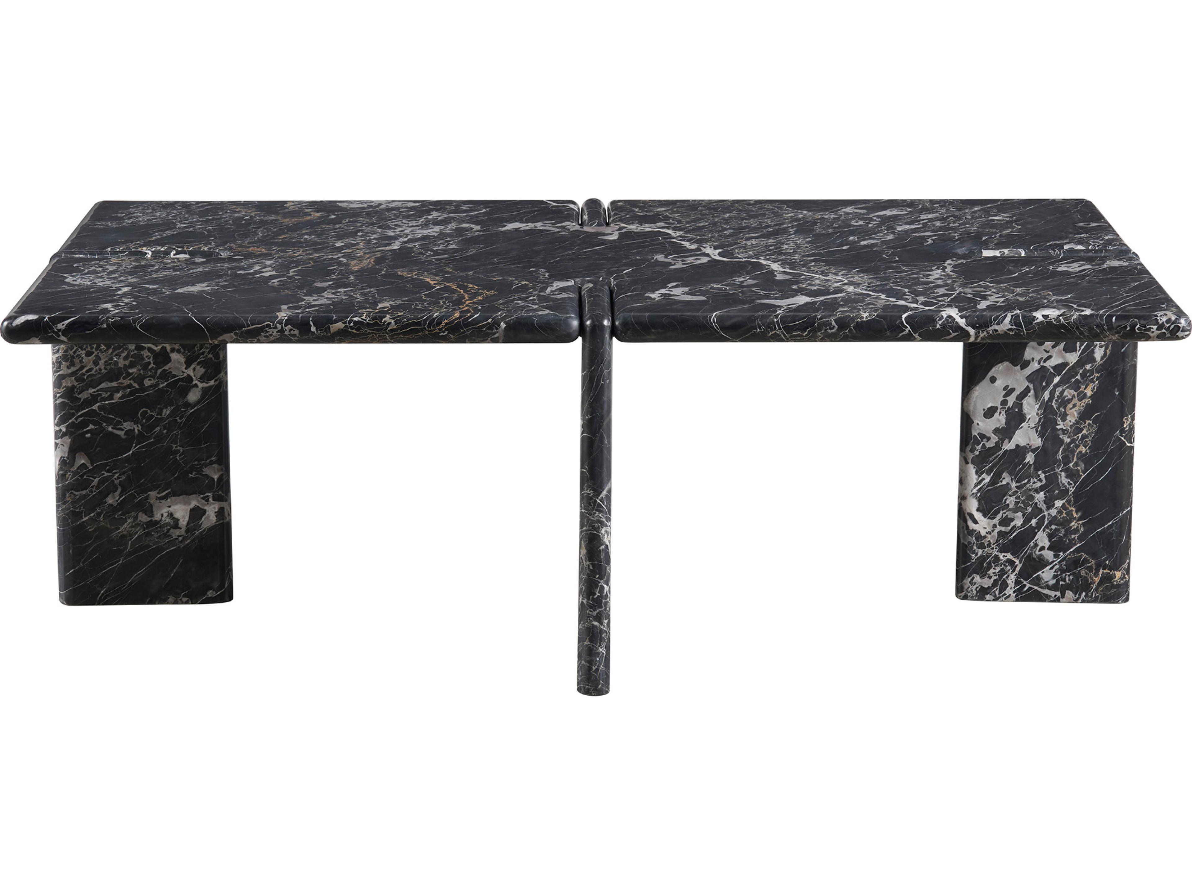 Universal Furniture Modern Golden Portoro Marble Magnus Cocktail Table