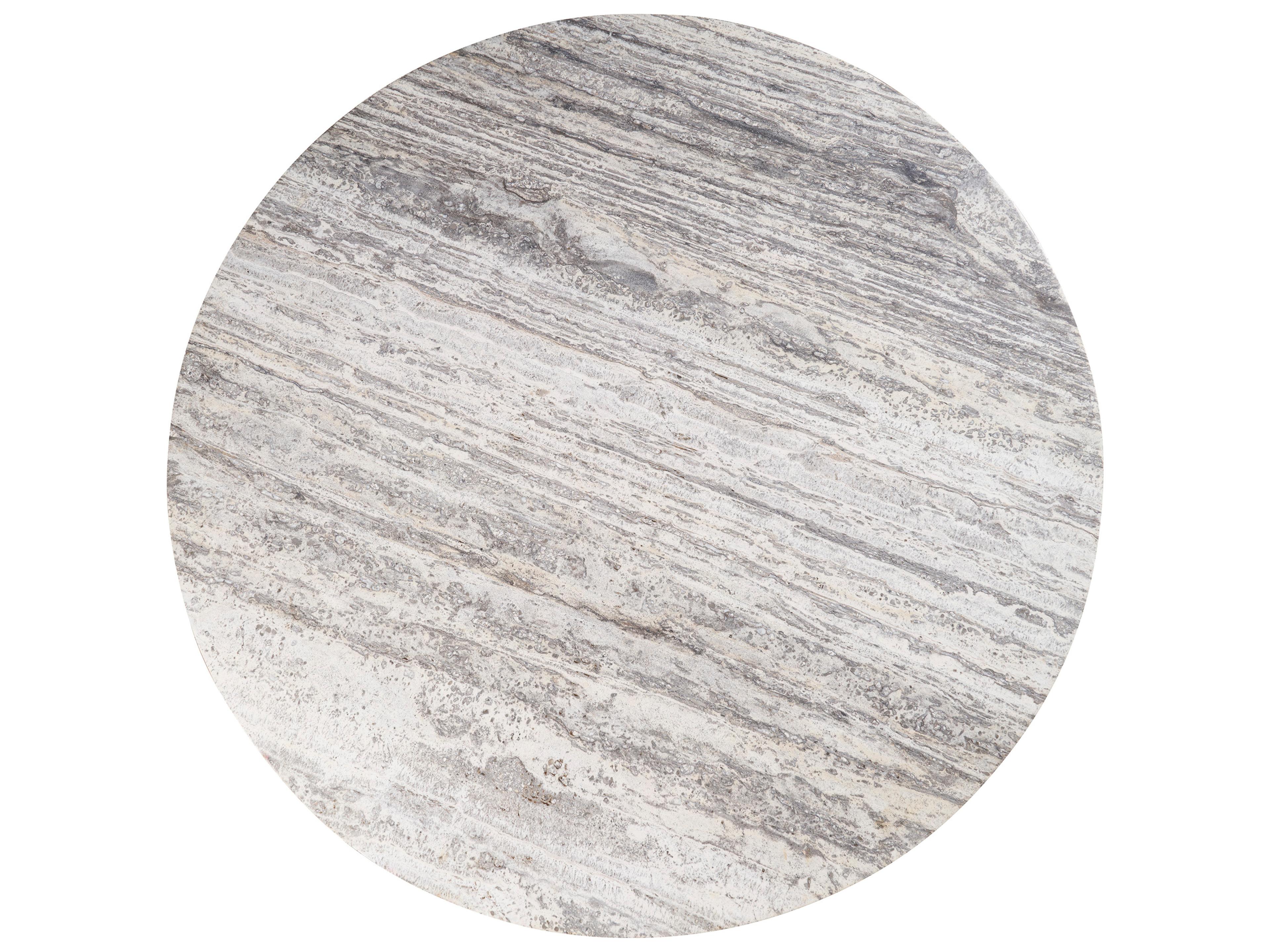 Universal Furniture Modern White Travertine Meadow Dining Table