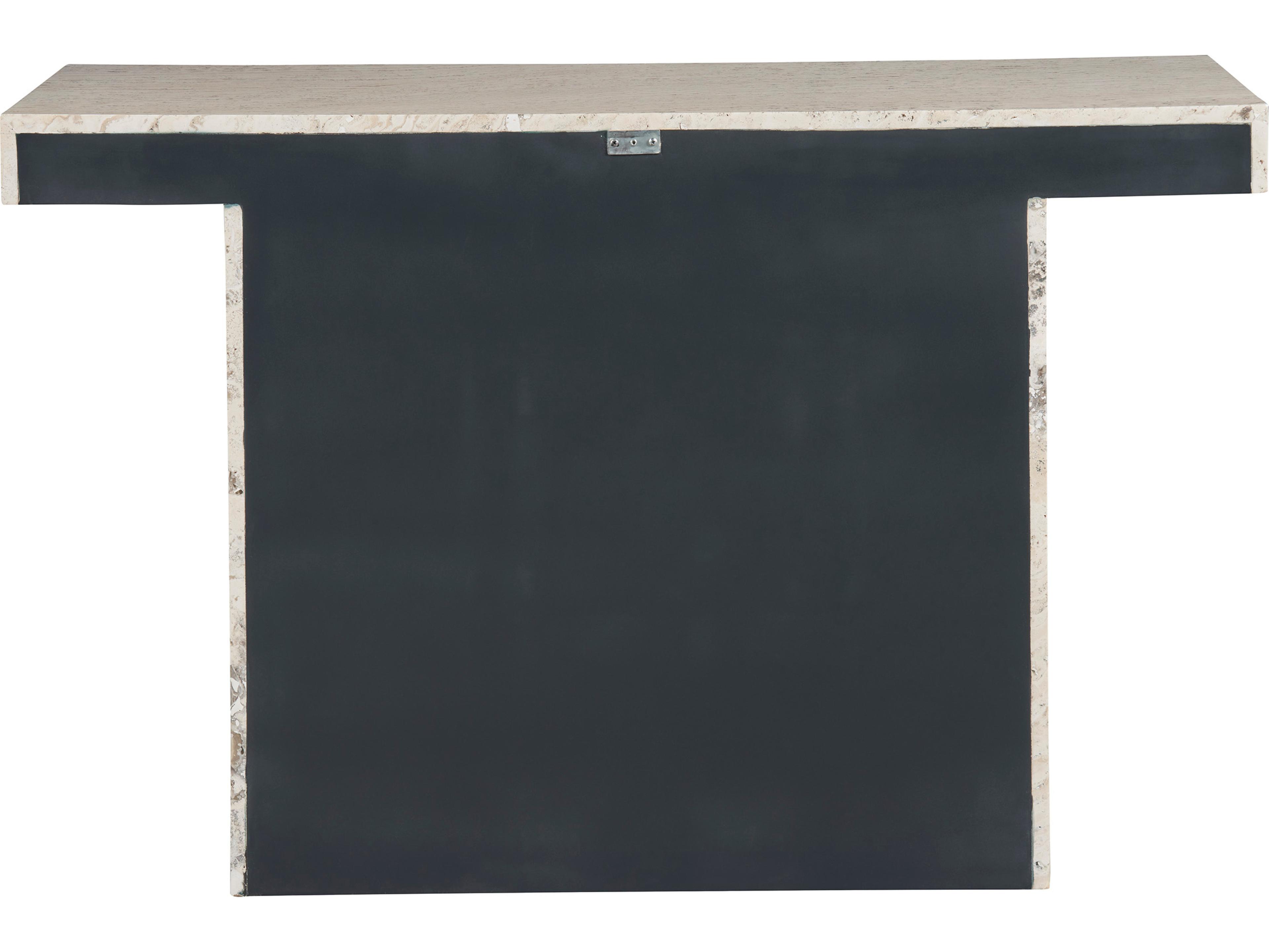 Universal Furniture Modern White Travertine Daxton Console Table