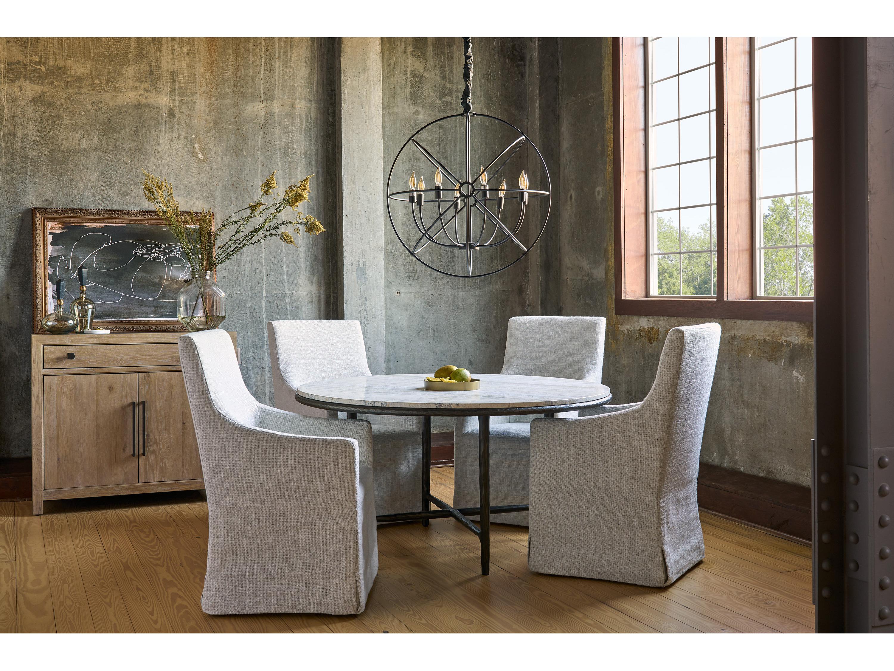 Universal Furniture Griffith Park Round Stone Dining Table