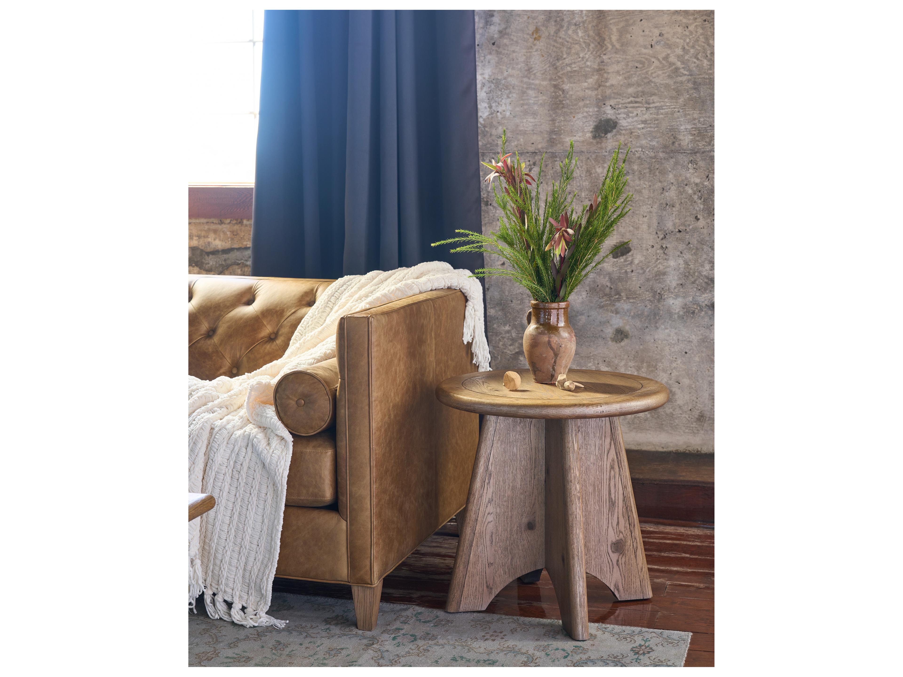 Universal Furniture Griffith Park Round Wood End Table