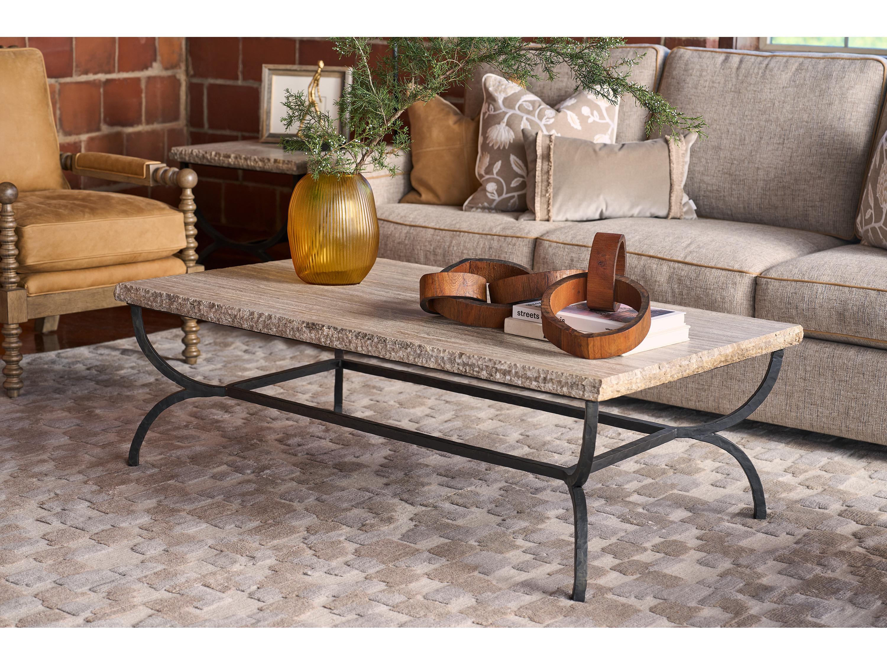 Universal Furniture Griffith Park Rectangular Stone Coffee Table