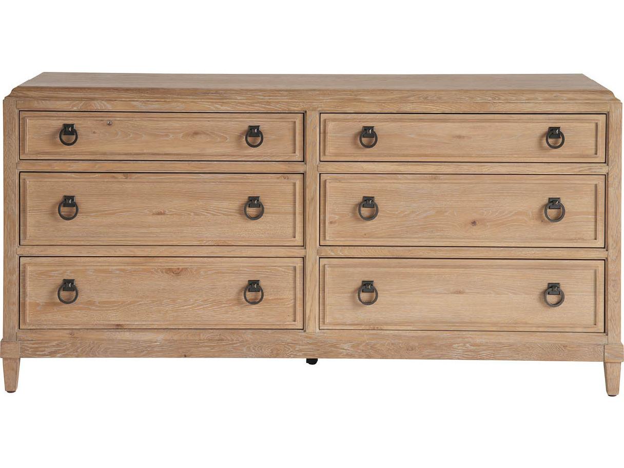 Universal Furniture Griffith Park 6-Drawers Natural Double Dresser