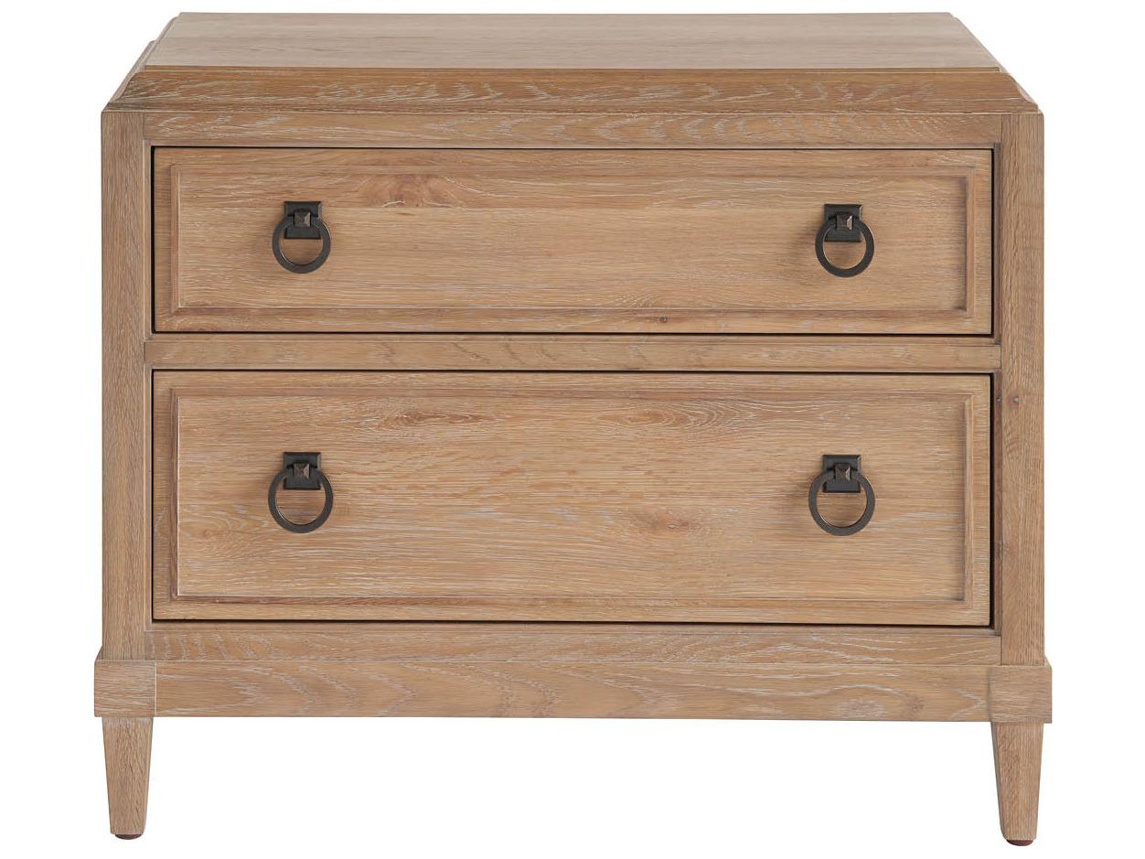 Universal Furniture Griffith Park 2-Drawers Natural Nightstand