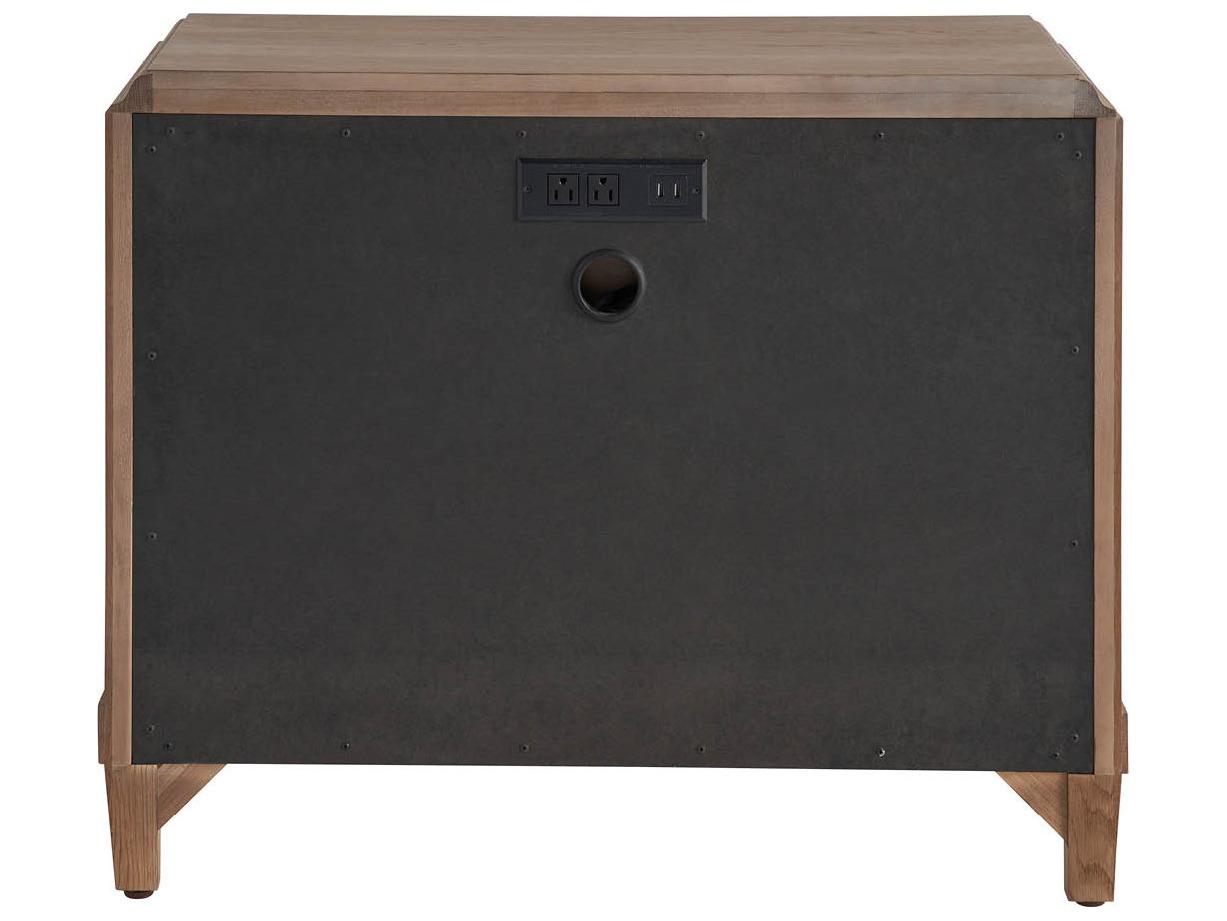 Universal Furniture Griffith Park 2-Drawers Natural Nightstand