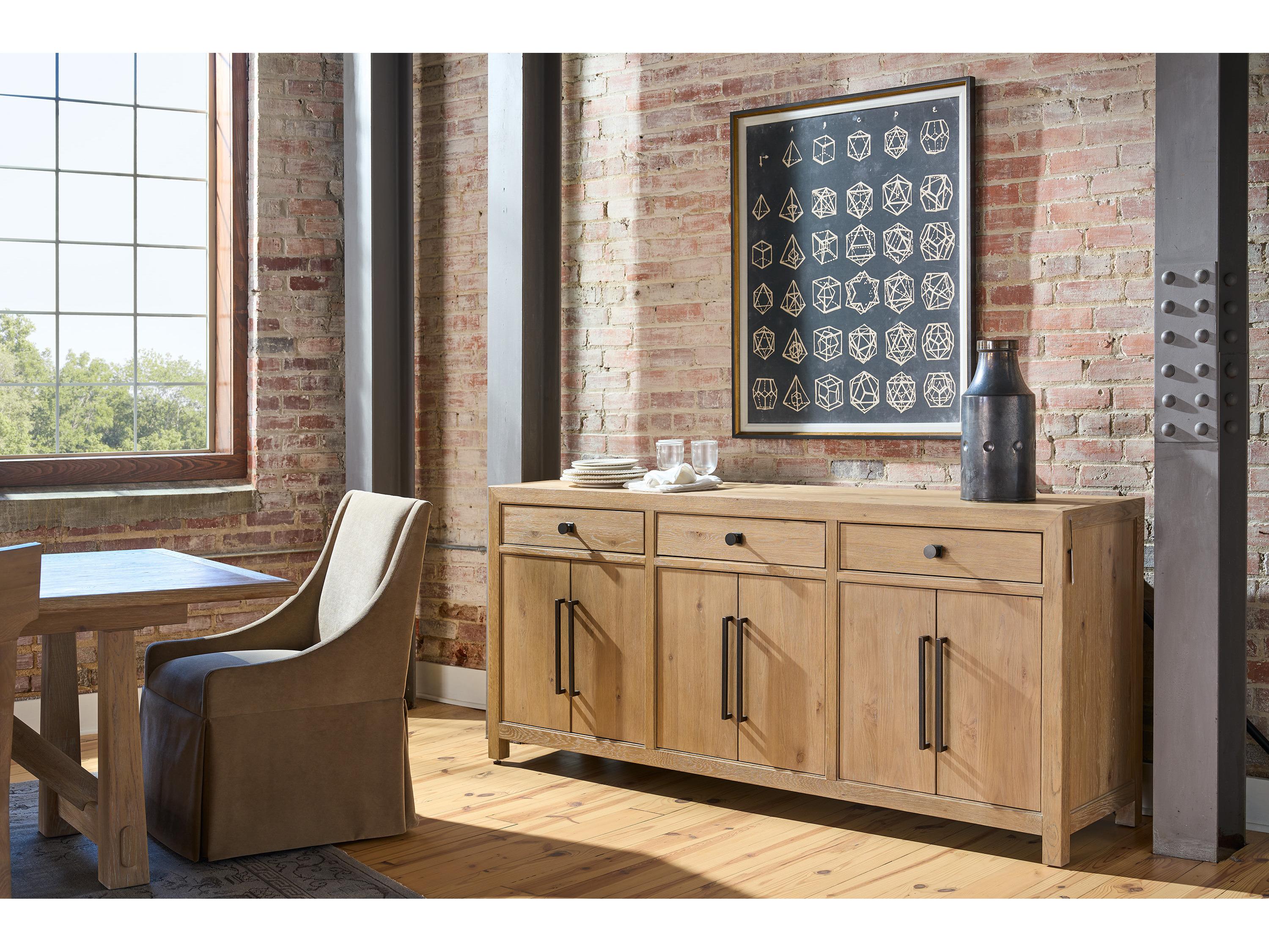 Universal Furniture Griffith Park 80" Oak Wood Sideboard