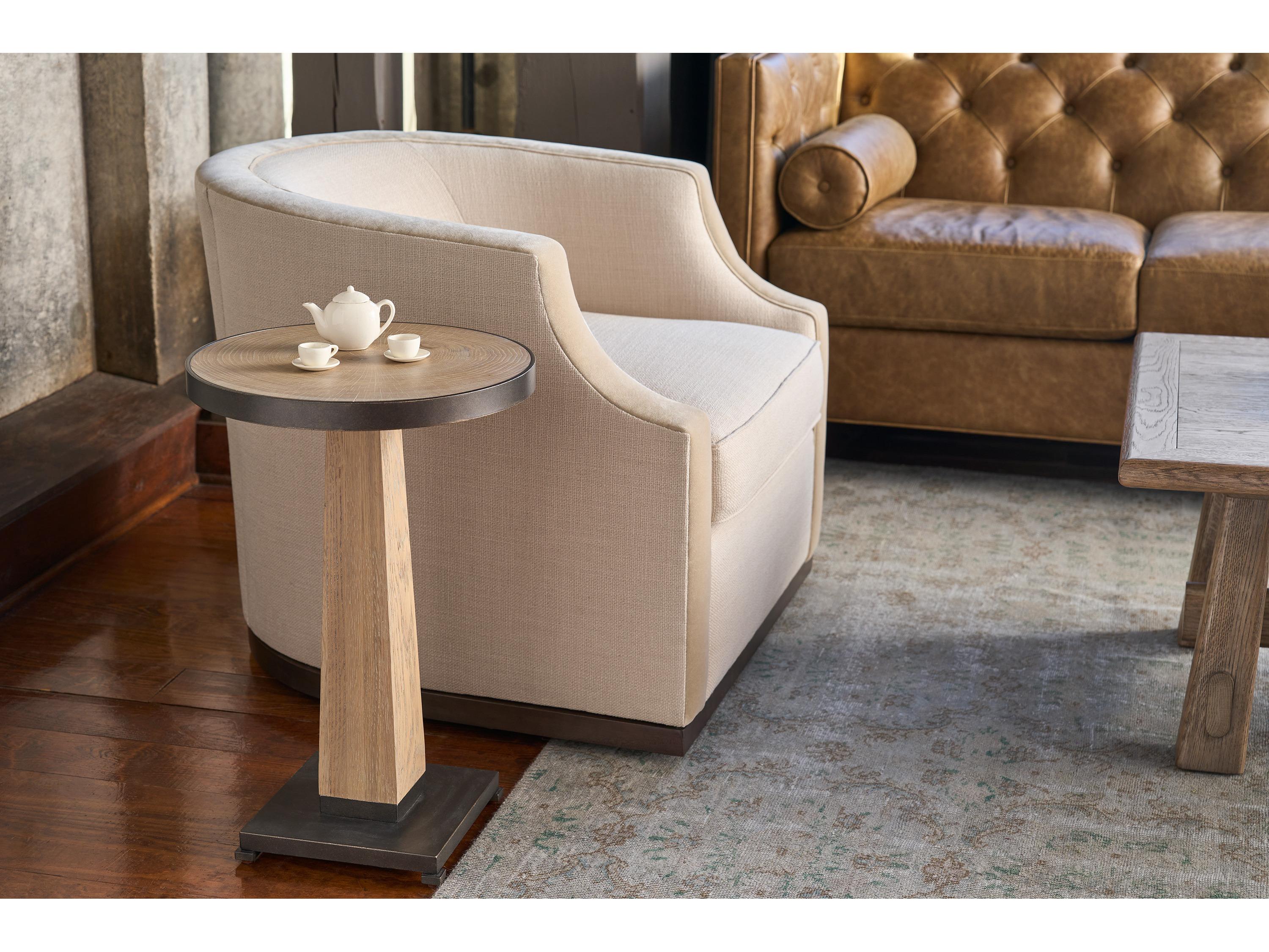 Universal Furniture Griffith Park Round Wood End Table