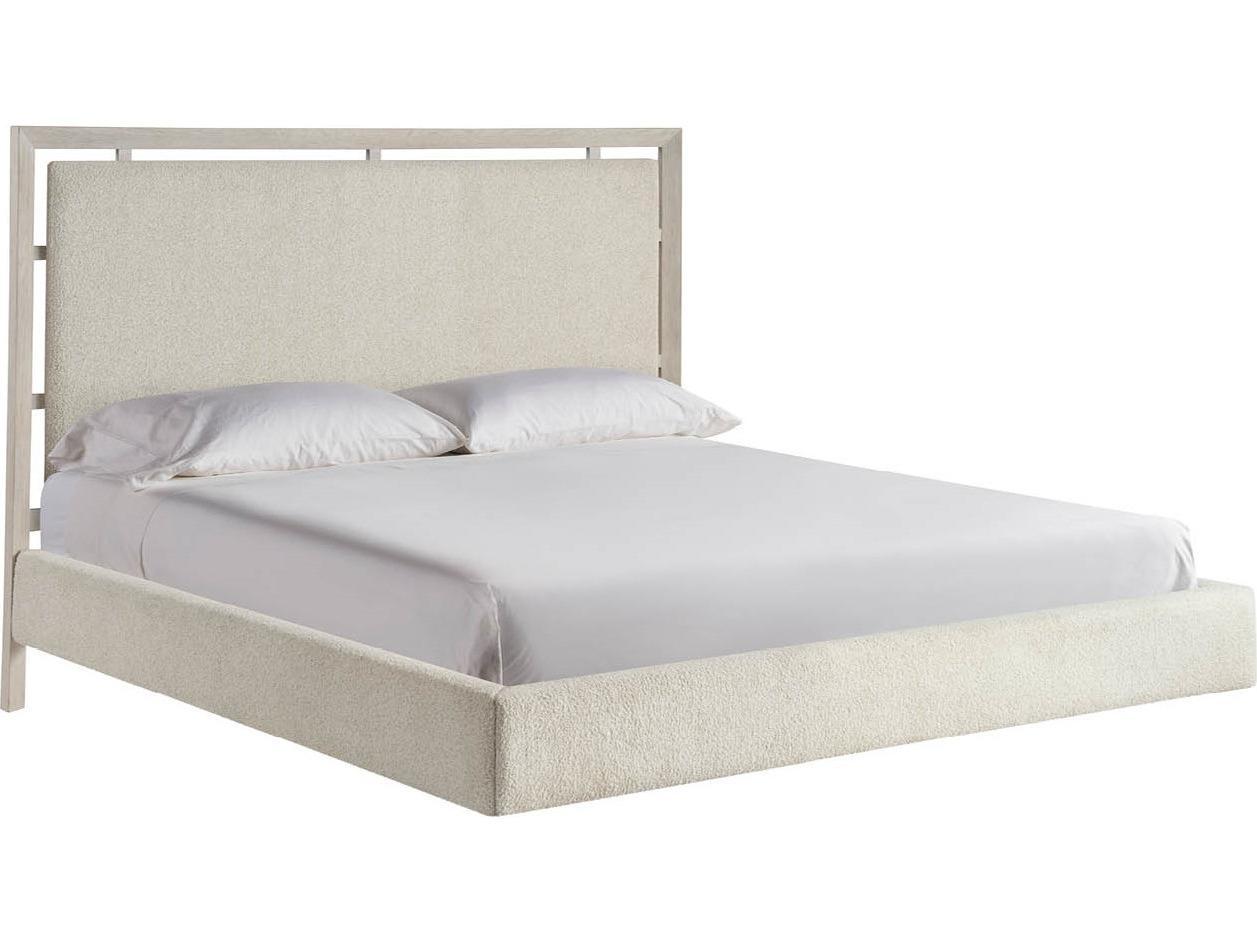 Universal Furniture Avaline White Upholstered Queen Panel Bed