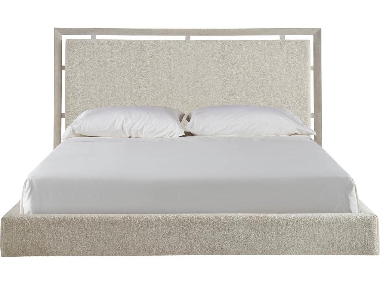 Universal Furniture Avaline White Upholstered King Panel Bed