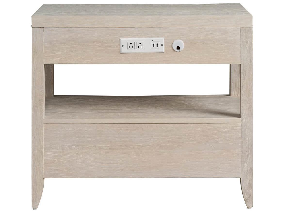 Universal Furniture Avaline 2-Drawers White Nightstand