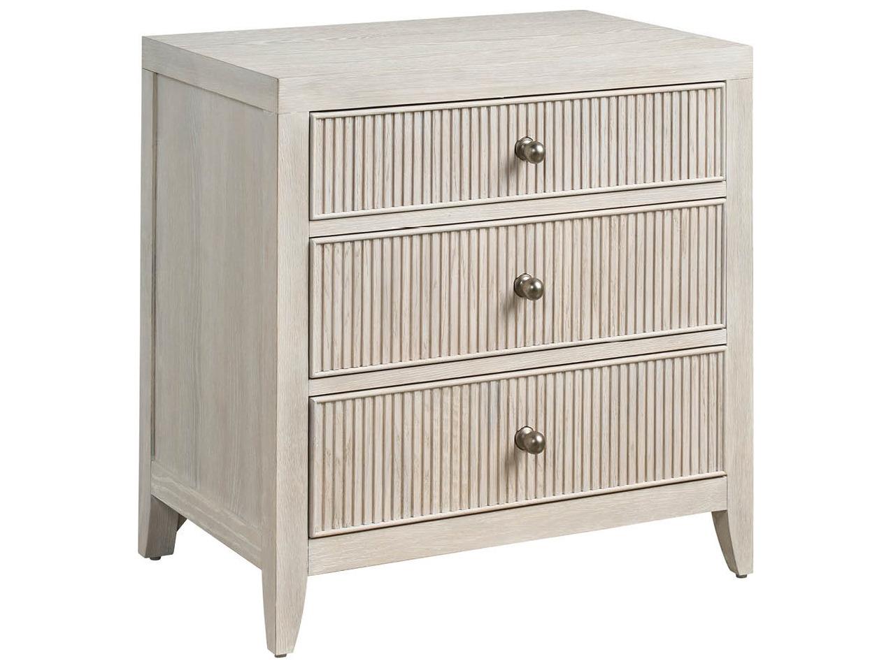 Universal Furniture Avaline 3-Drawers White Nightstand