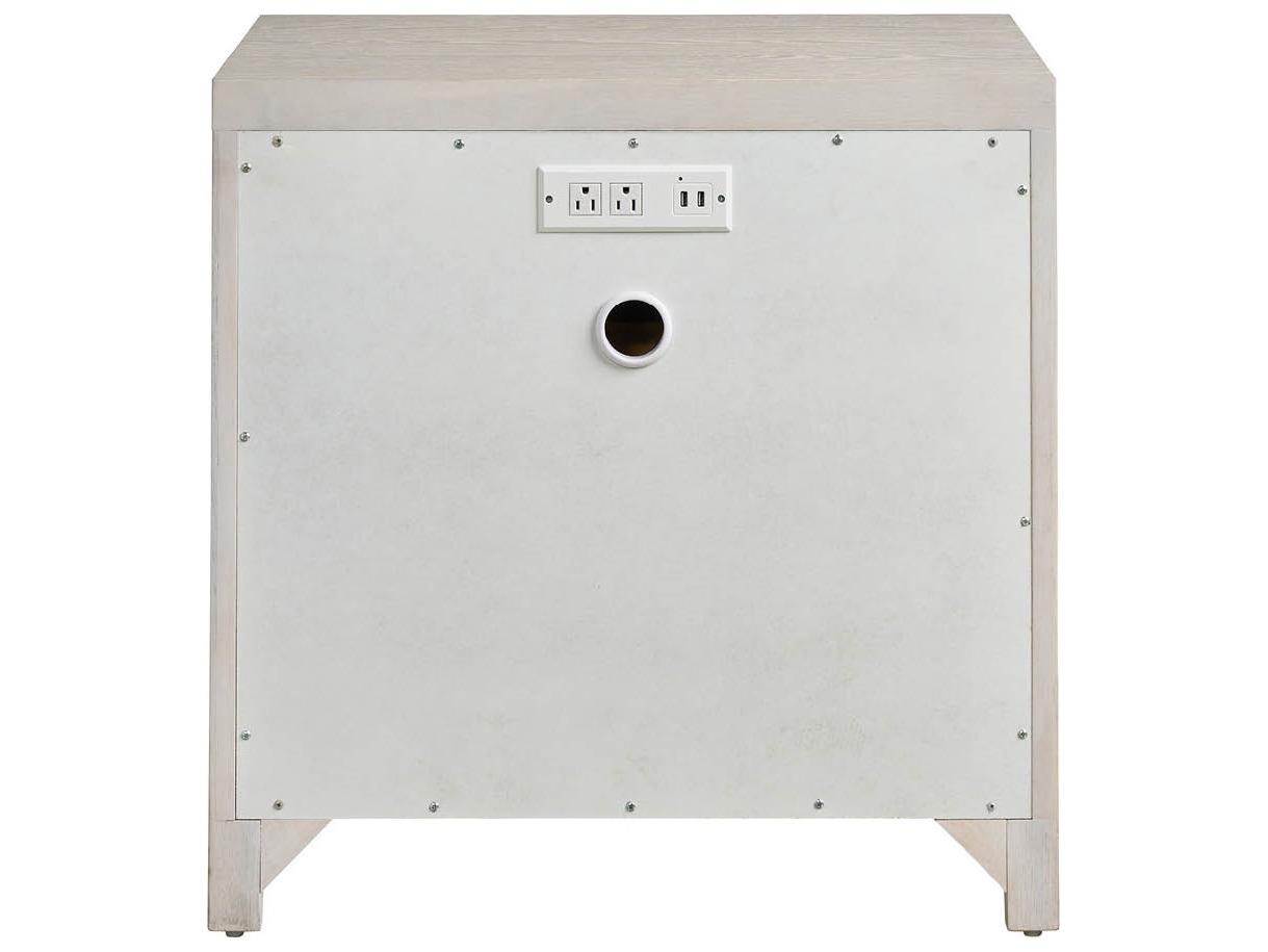 Universal Furniture Avaline 3-Drawers White Nightstand