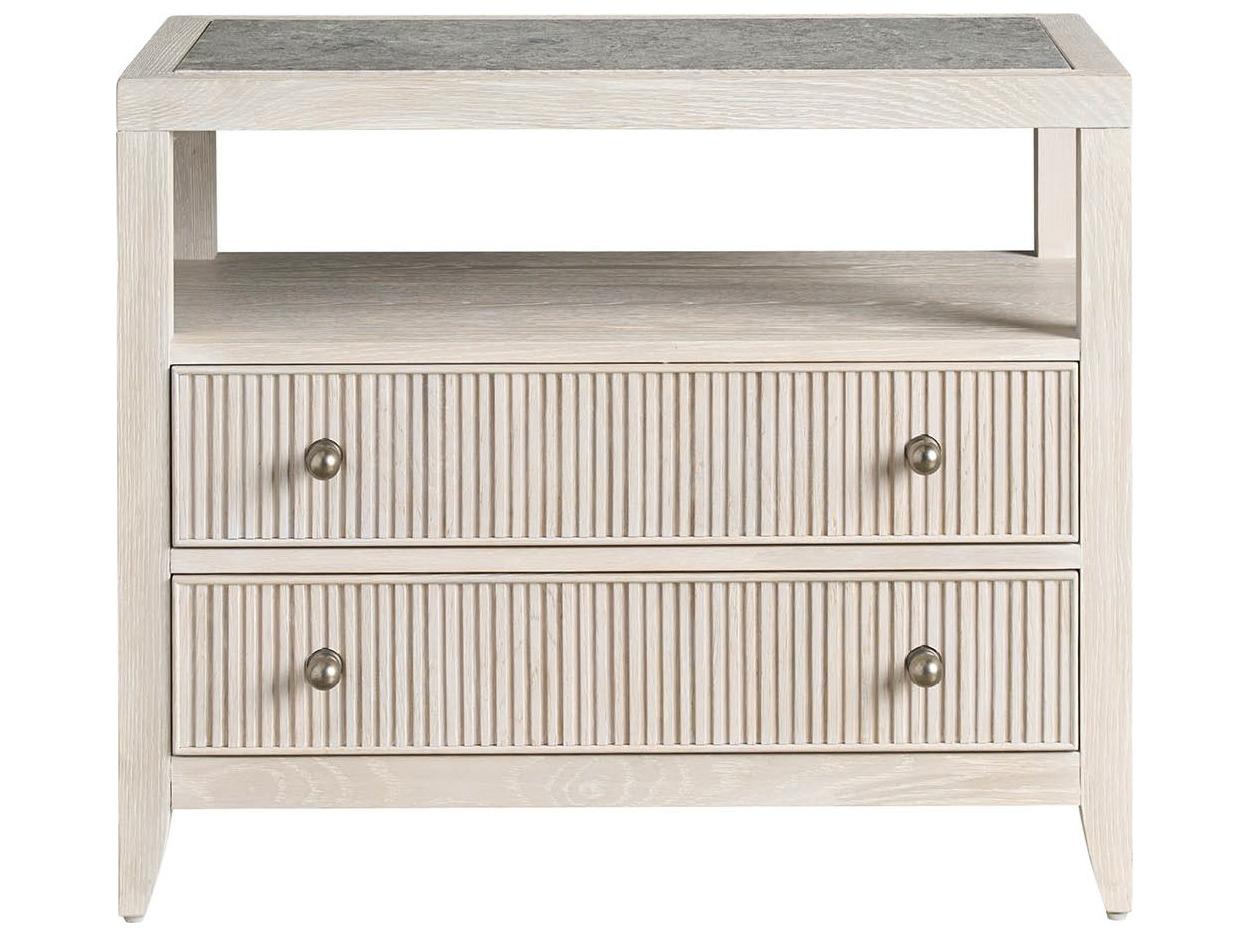 Universal Furniture Avaline 2-Drawers White Nightstand