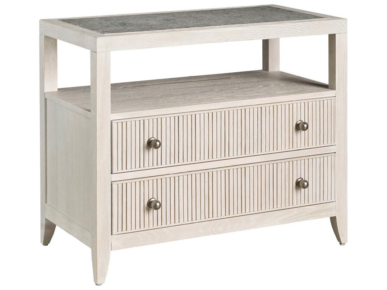 Universal Furniture Avaline 2-Drawers White Nightstand