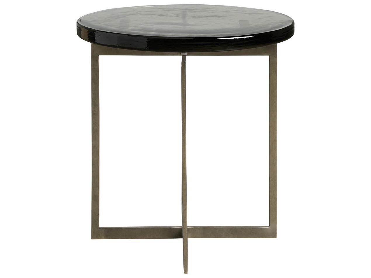 Universal Furniture Avaline Round Glass End Table