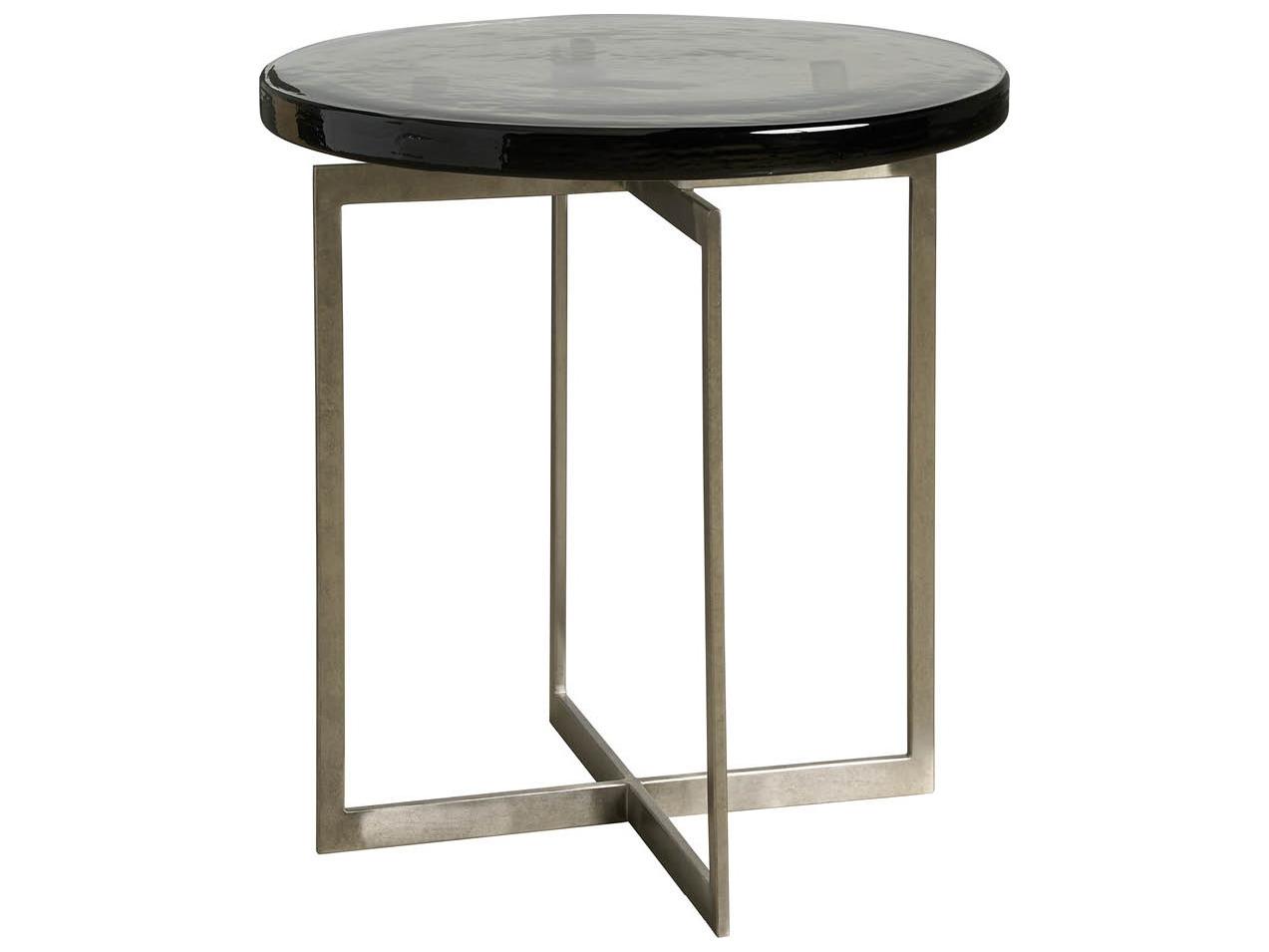 Universal Furniture Avaline Round Glass End Table