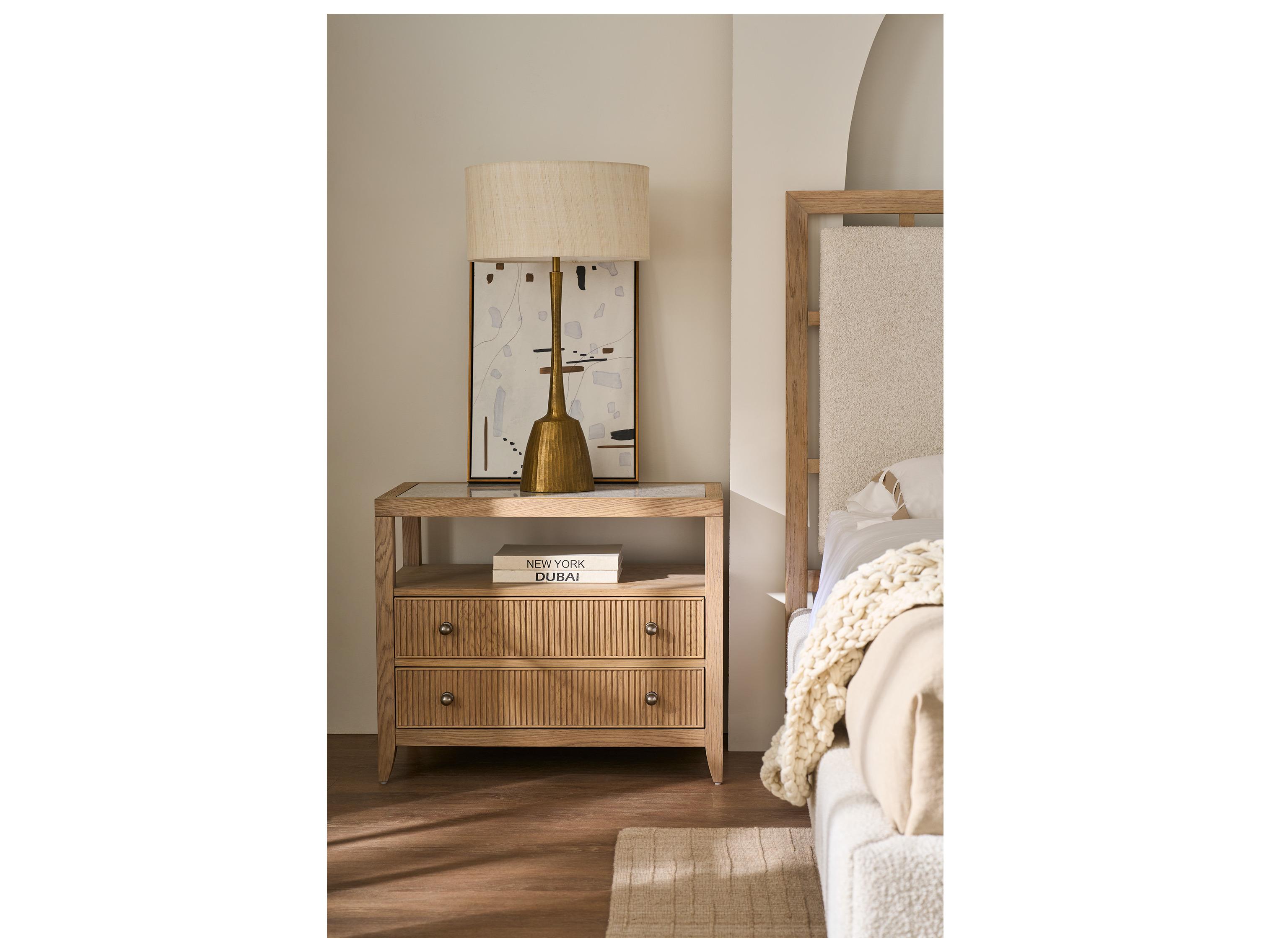 Universal Furniture Avaline 2-Drawers Natural Nightstand