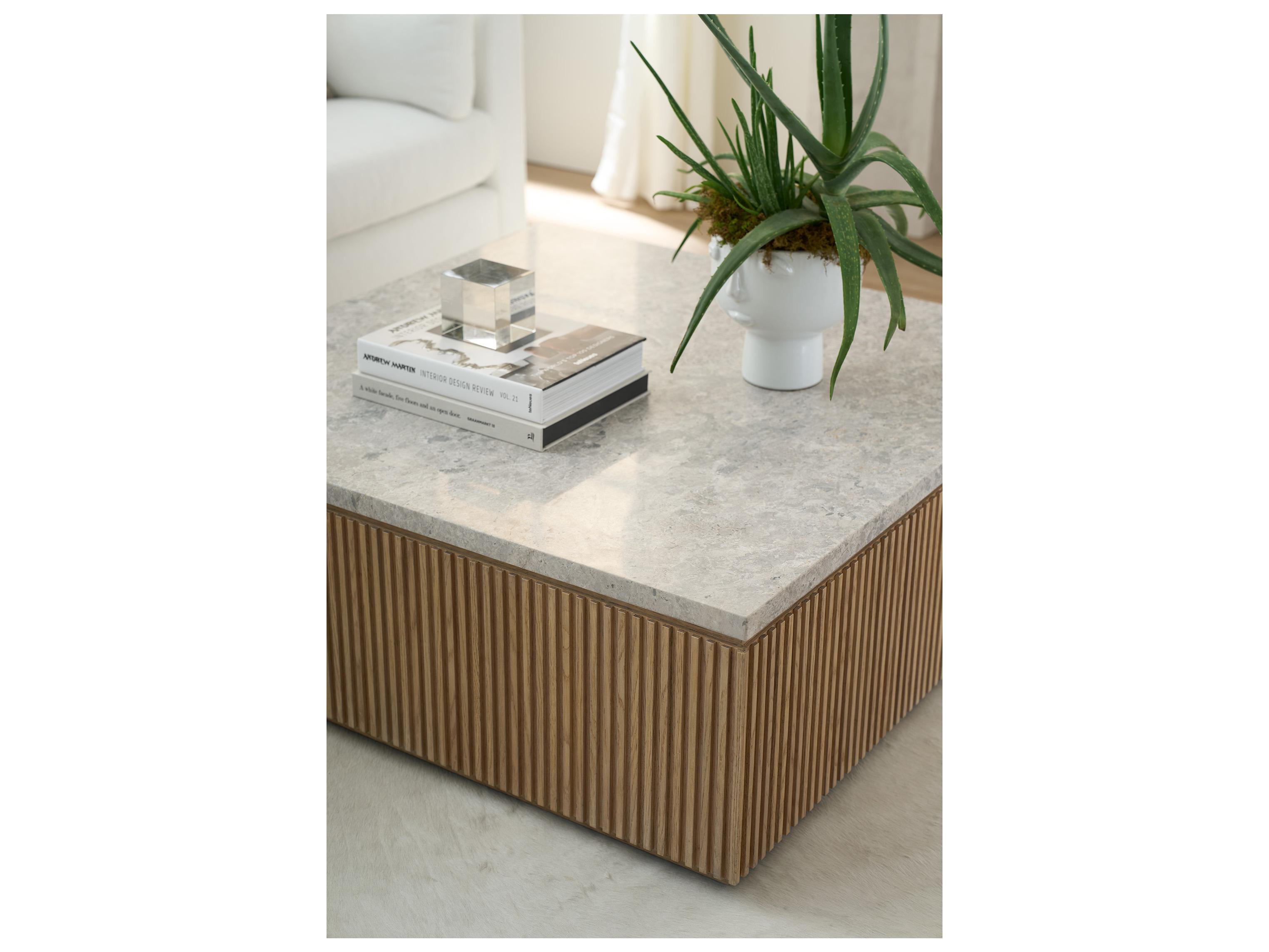 Universal Furniture Avaline Square Stone Coffee Table