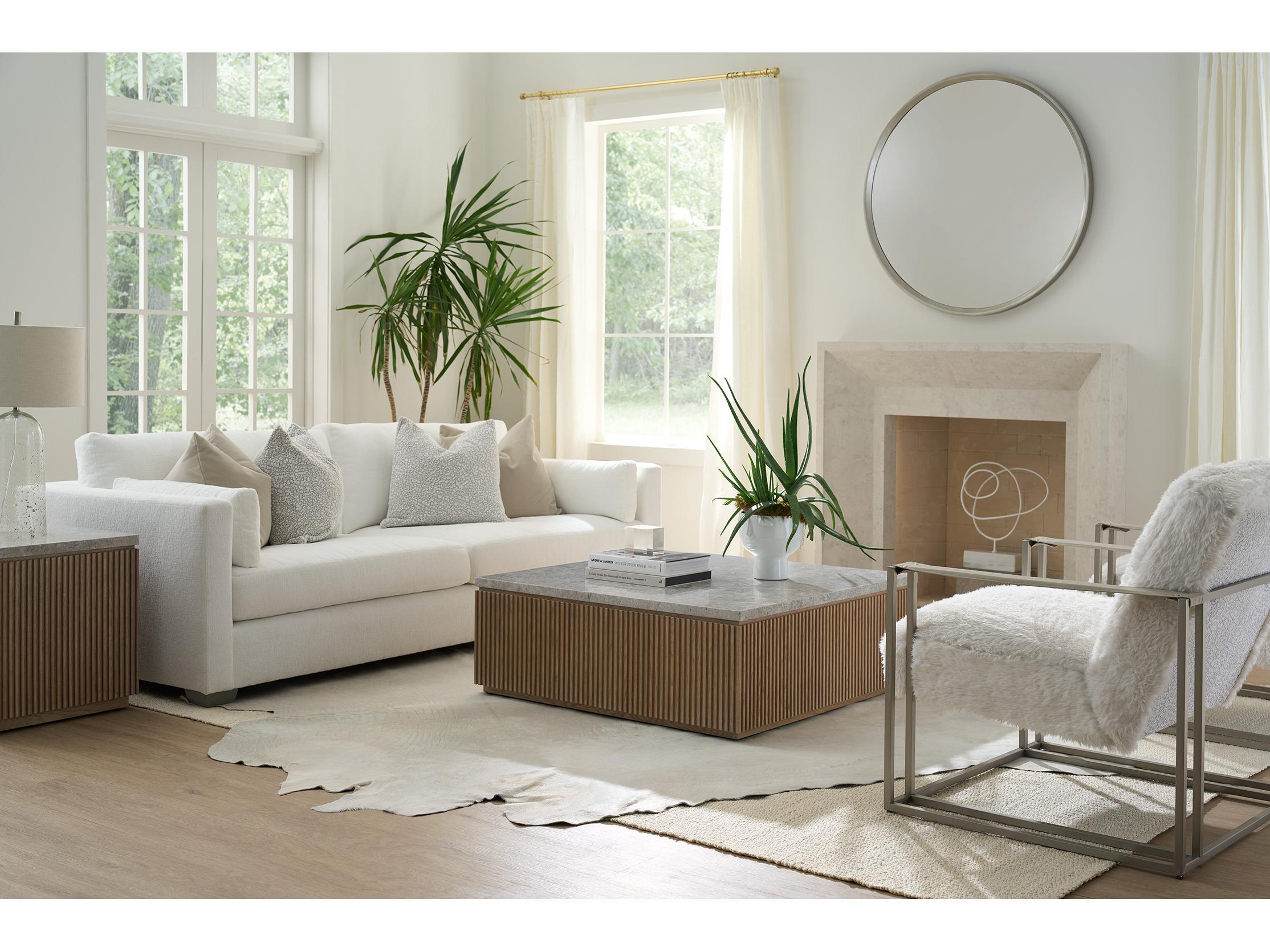 Universal Furniture Avaline Square Stone Coffee Table