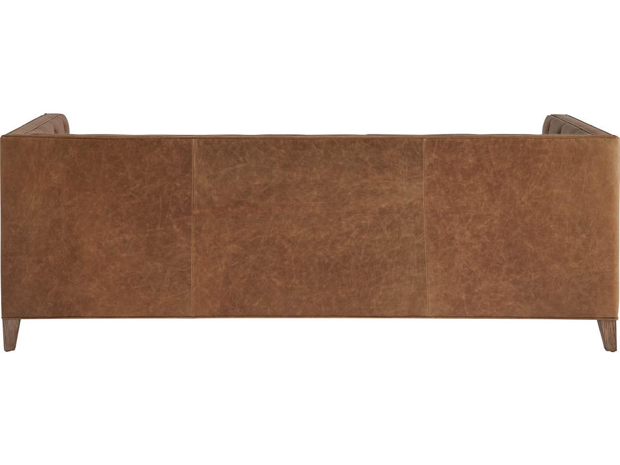 Universal Furniture Wenston Brown Leather Sofa