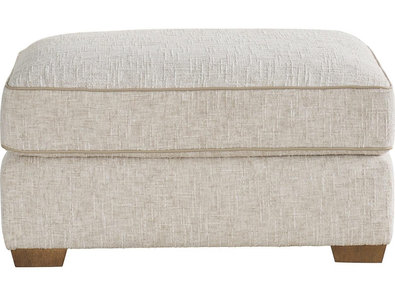 Universal Furniture Sophie Brown Beige Upholstered Ottoman