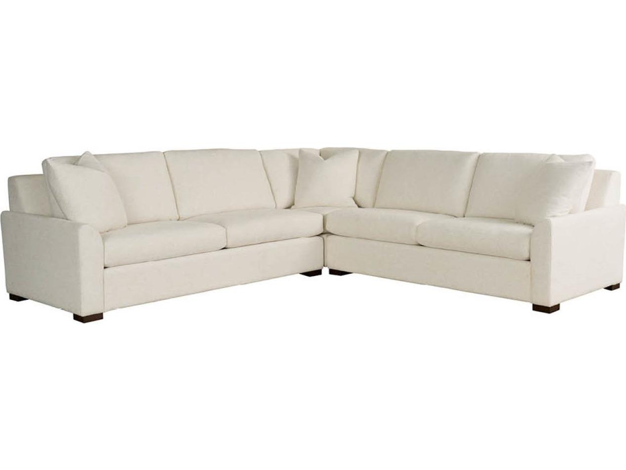 Universal Furniture Anna Cream Upholstered Sectional Sofa