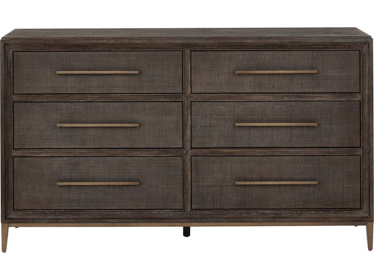 Universal Furniture Montclair 6-Drawers Brown Double Dresser