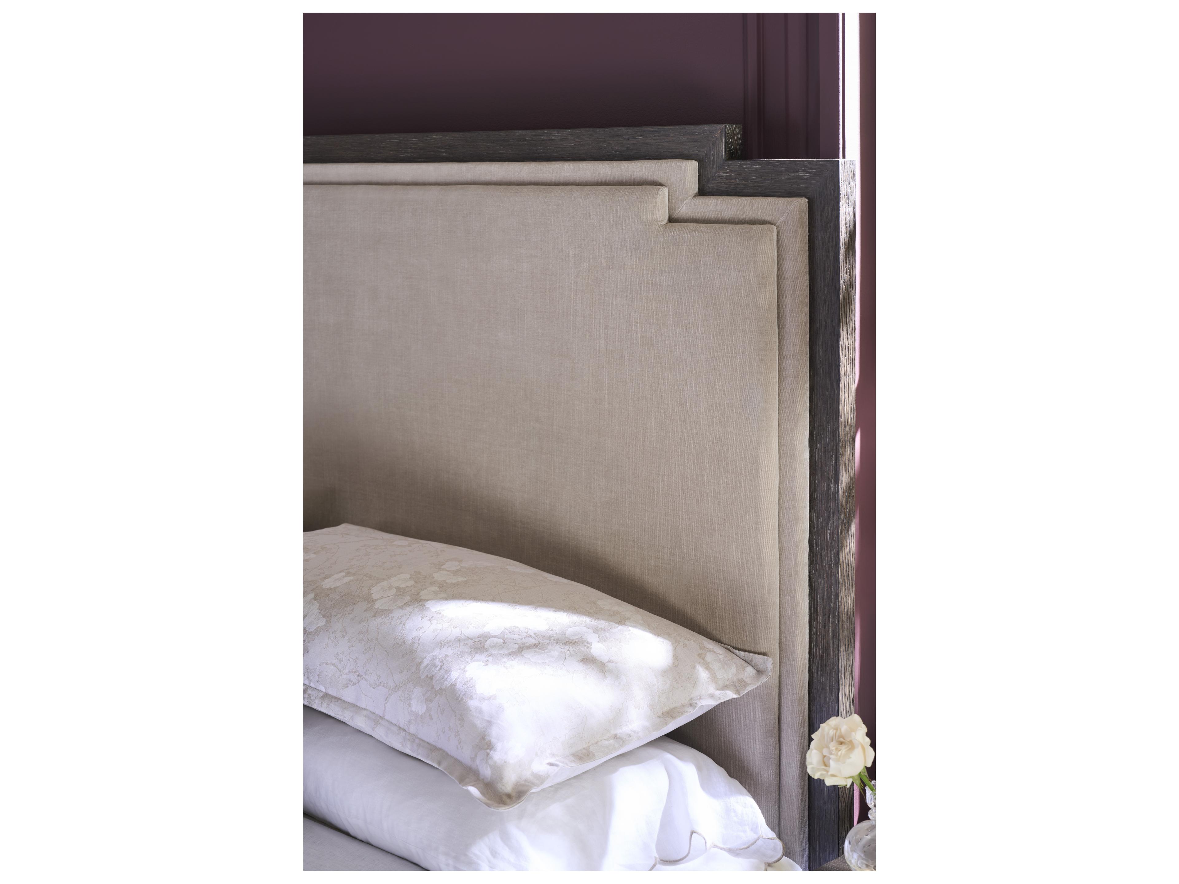 Universal Furniture Montclair Cocoa Brown Upholstered Queen Panel Bed