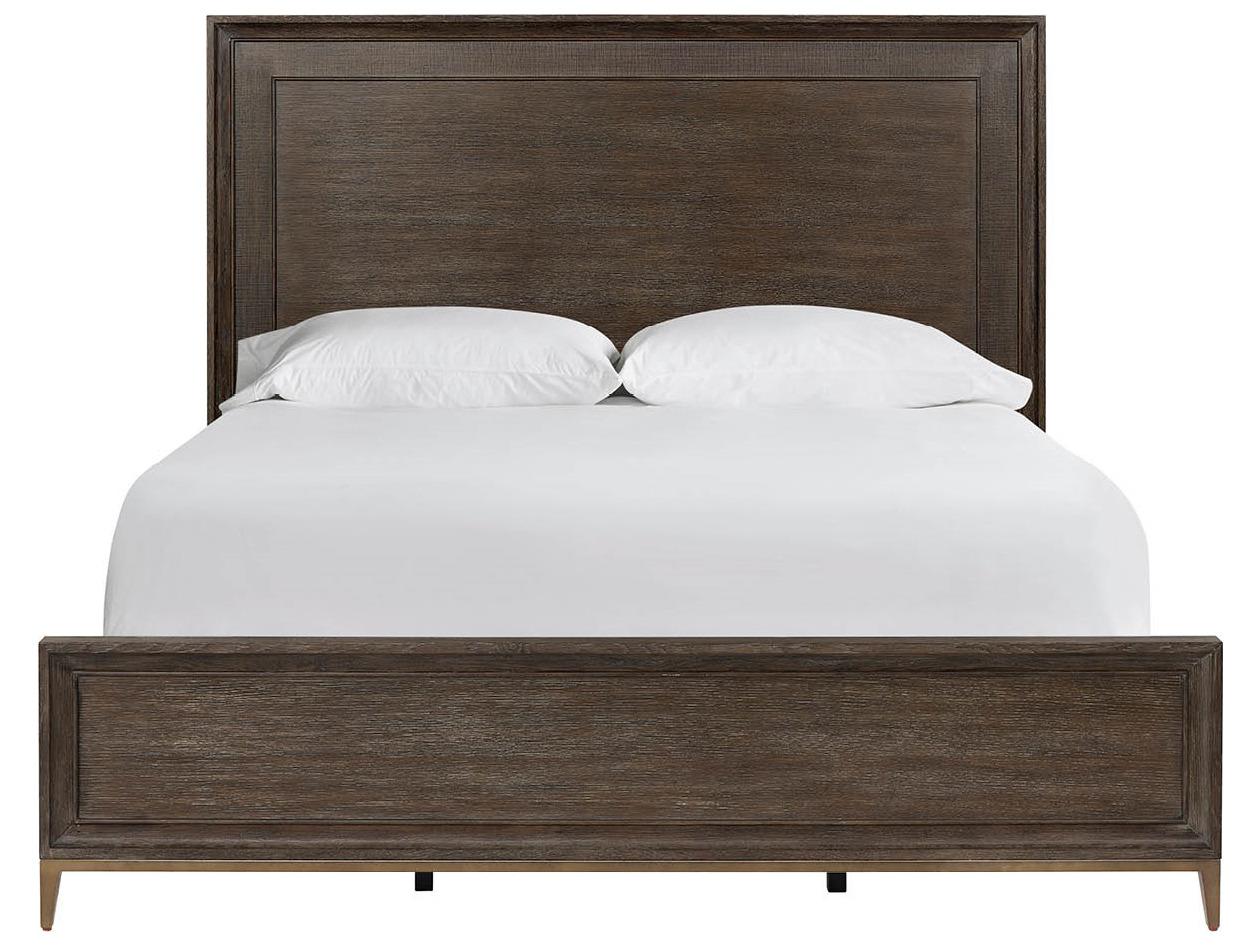 Universal Furniture Montclair Cocoa Brown Wood Queen Panel Bed