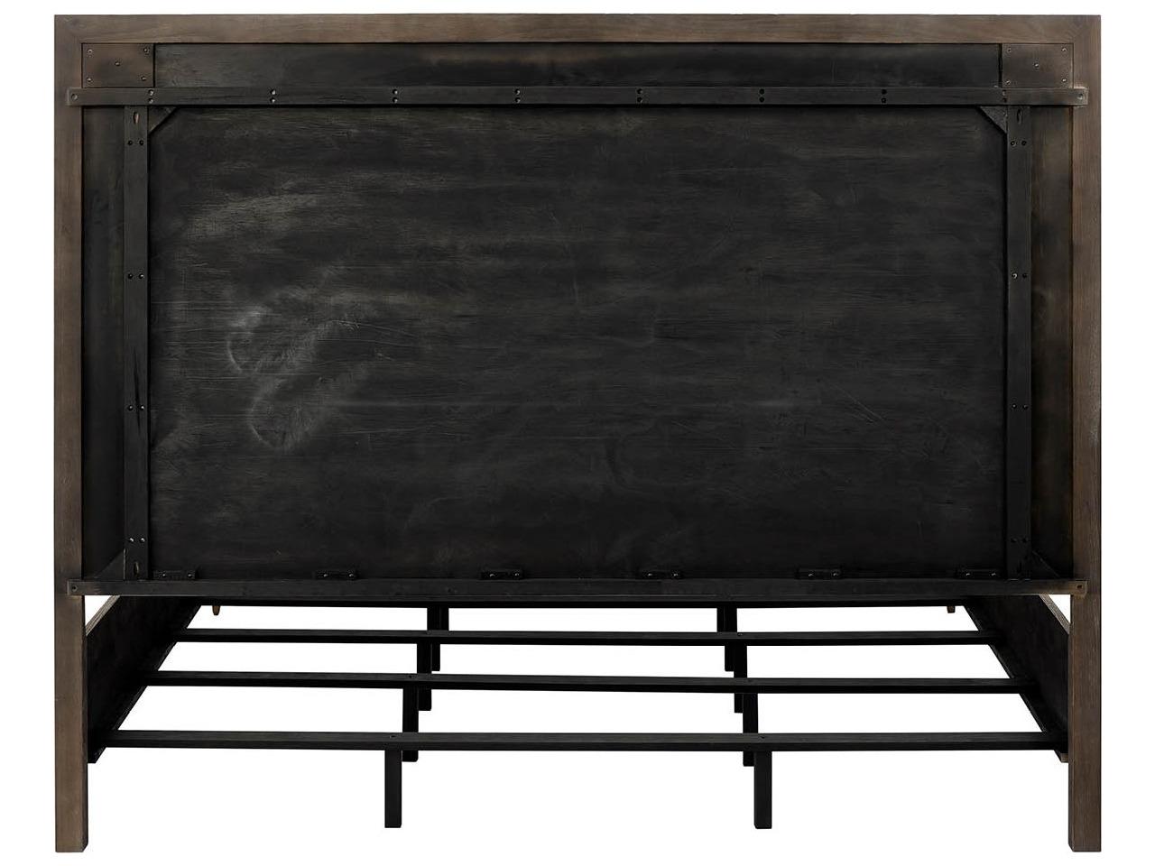 Universal Furniture Montclair Cocoa Brown Wood Queen Panel Bed