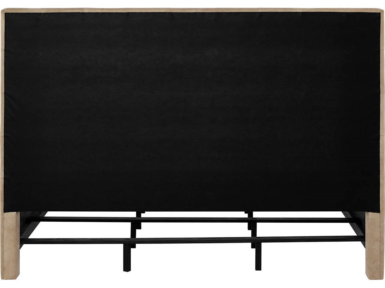 Universal Furniture Montclair Toffee Beige Upholstered Queen Platform Bed