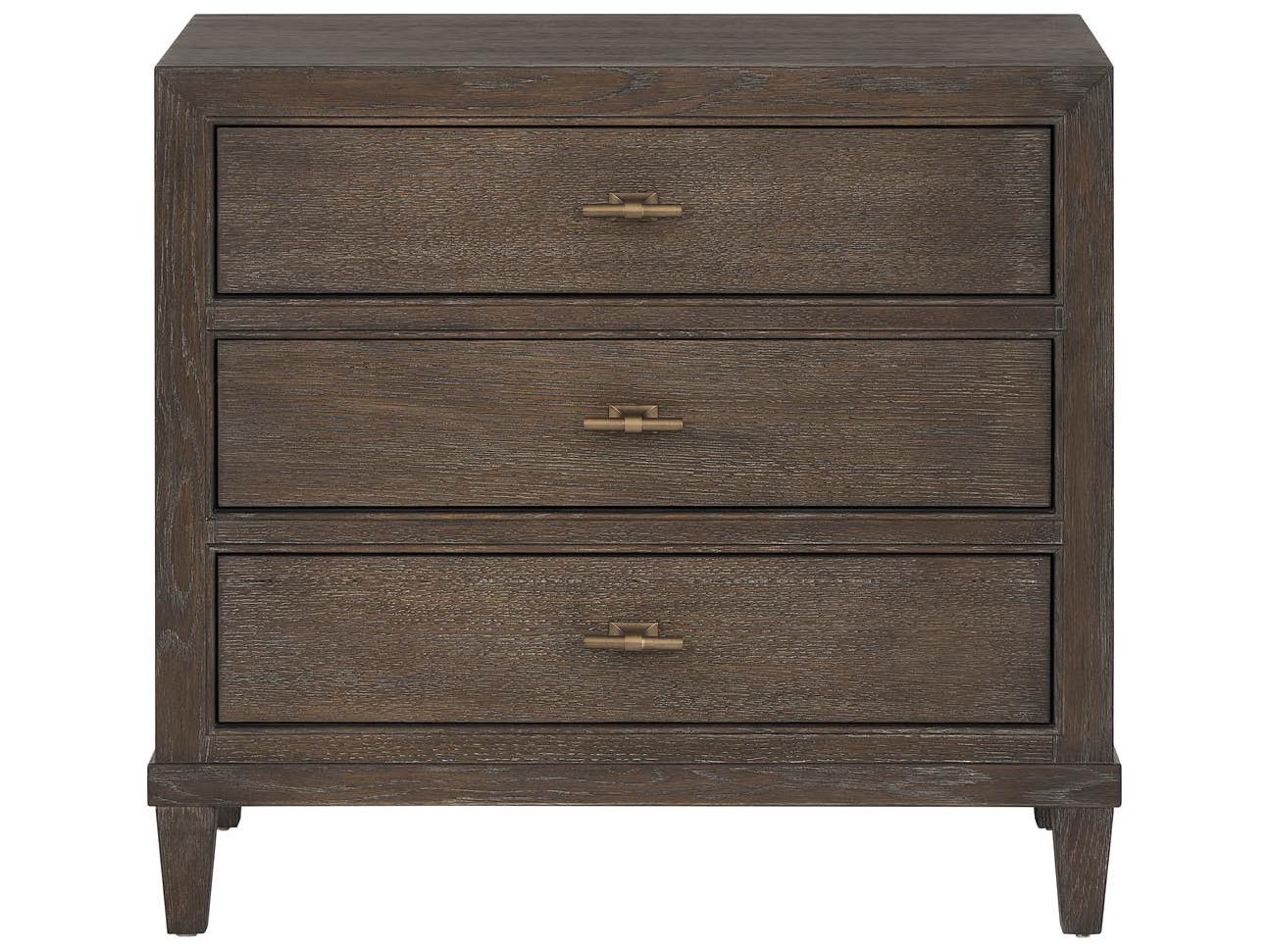 Universal Furniture Montclair 3-Drawers Brown Nightstand