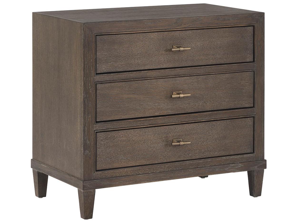 Universal Furniture Montclair 3-Drawers Brown Nightstand