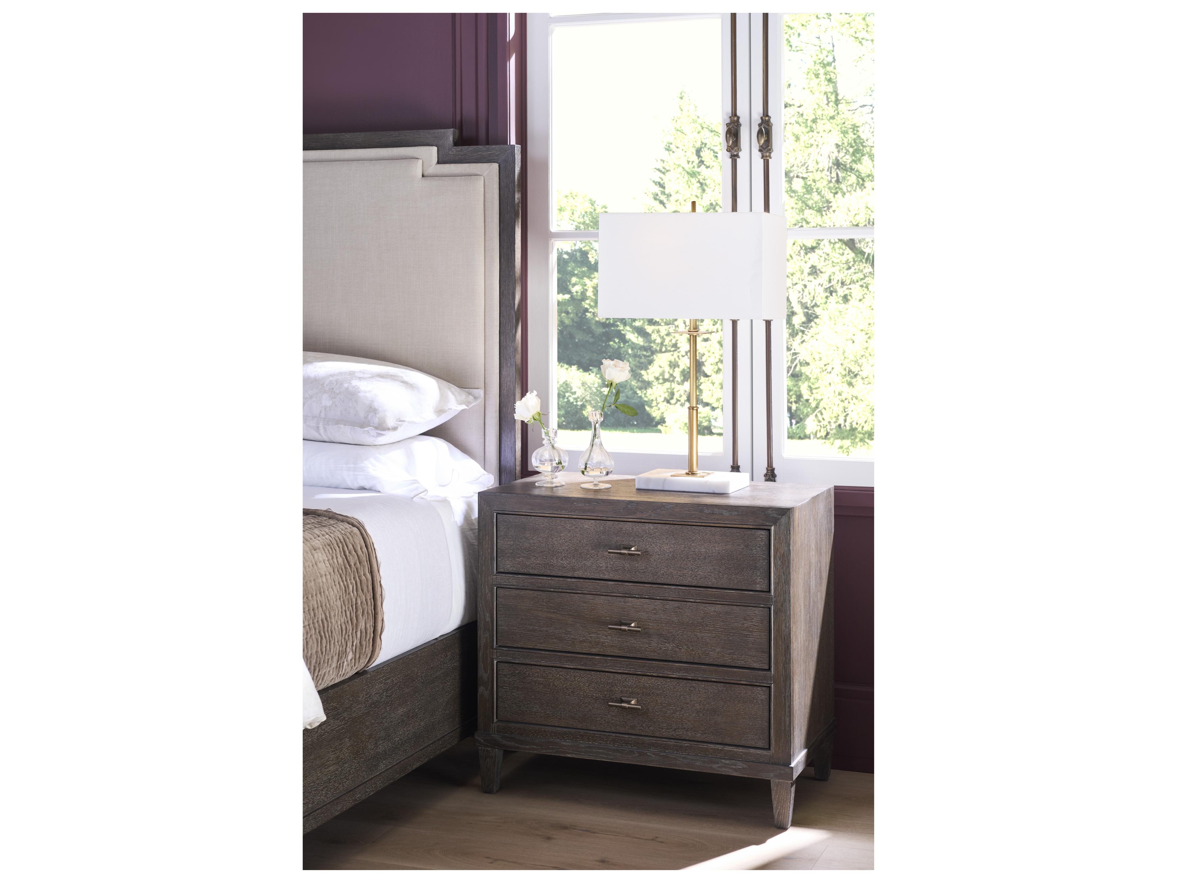 Universal Furniture Montclair 3-Drawers Brown Nightstand