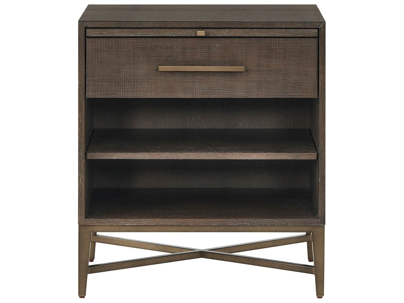 Universal Furniture Montclair 1-Drawer Brown Hardwood Nightstand